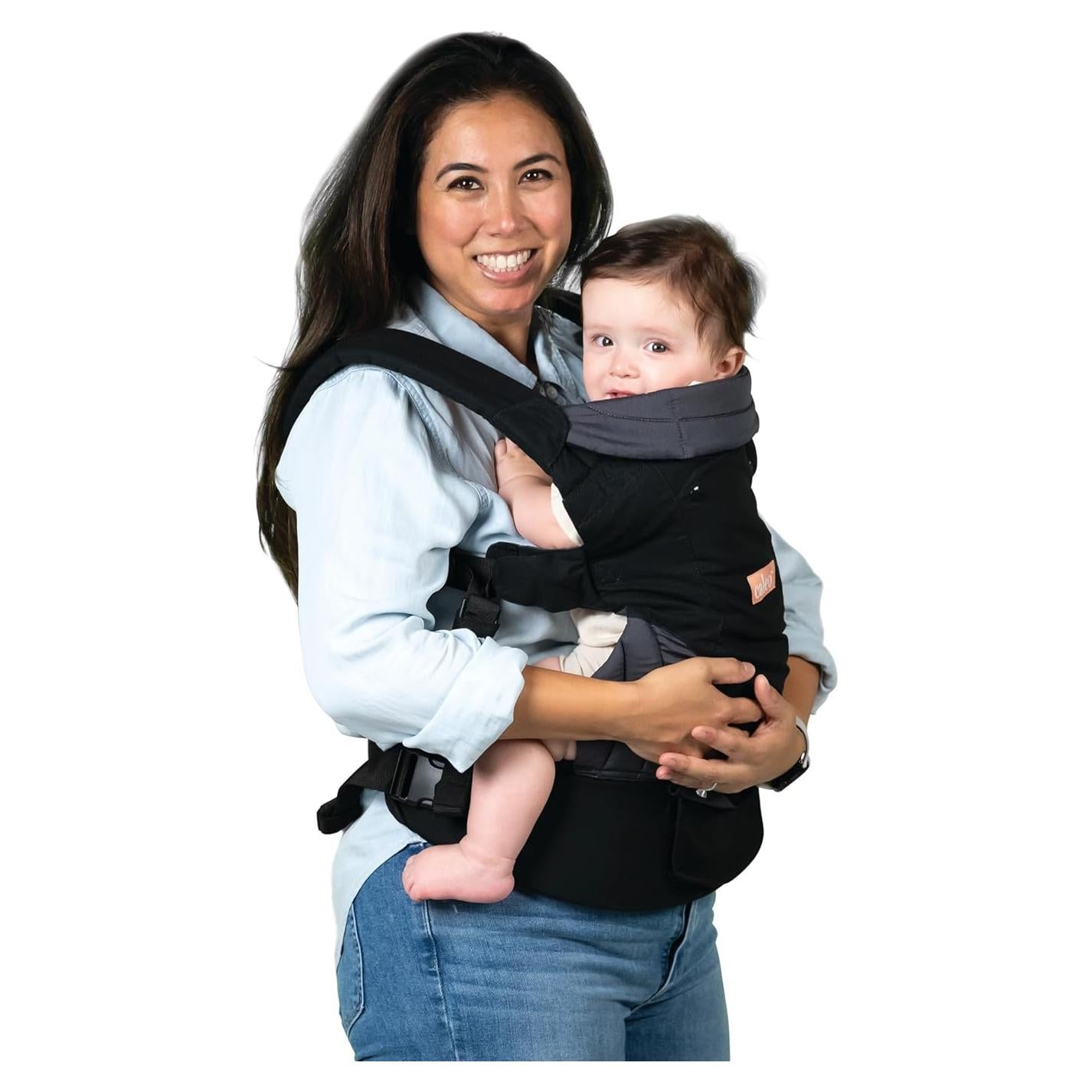 Portabebés 3-en-1 Baby Trend Caleo Algodón Abrazo Medianoche