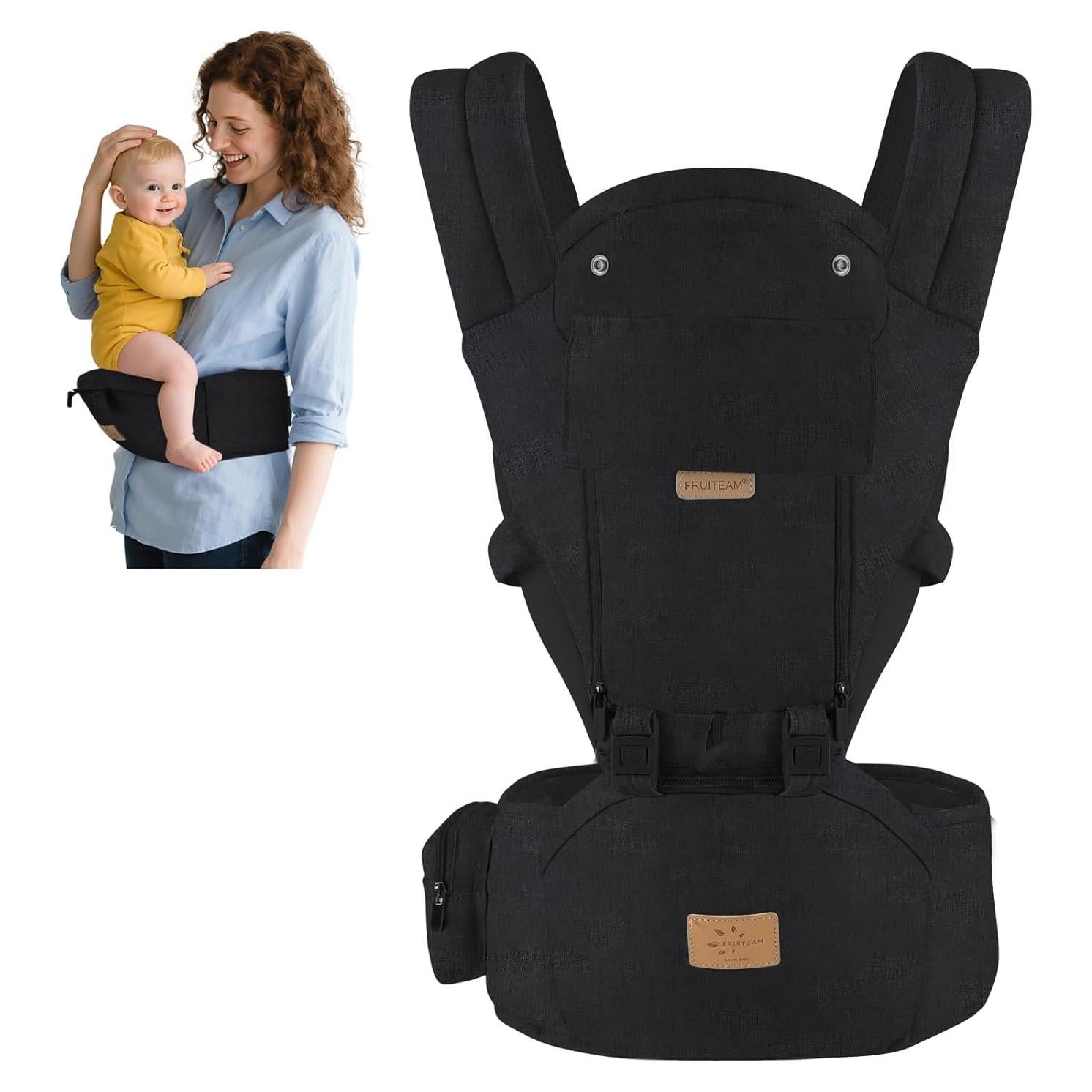 Portabebés FRUITEAM 6-en-1 Ajustable con Asiento de Cadera