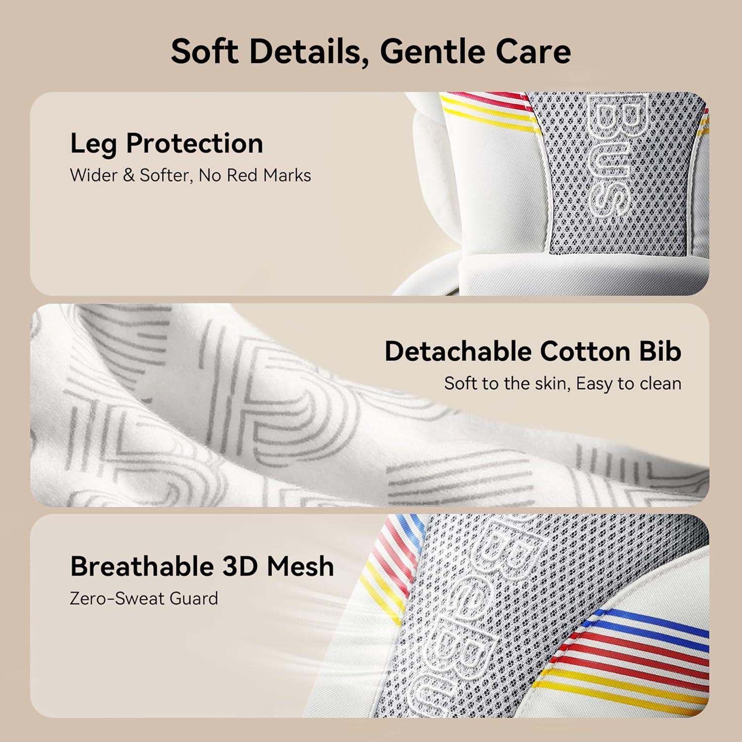 Portabebés ergonómico BeBeBus 2-en-1 hasta 20 kg, cadera y espalda