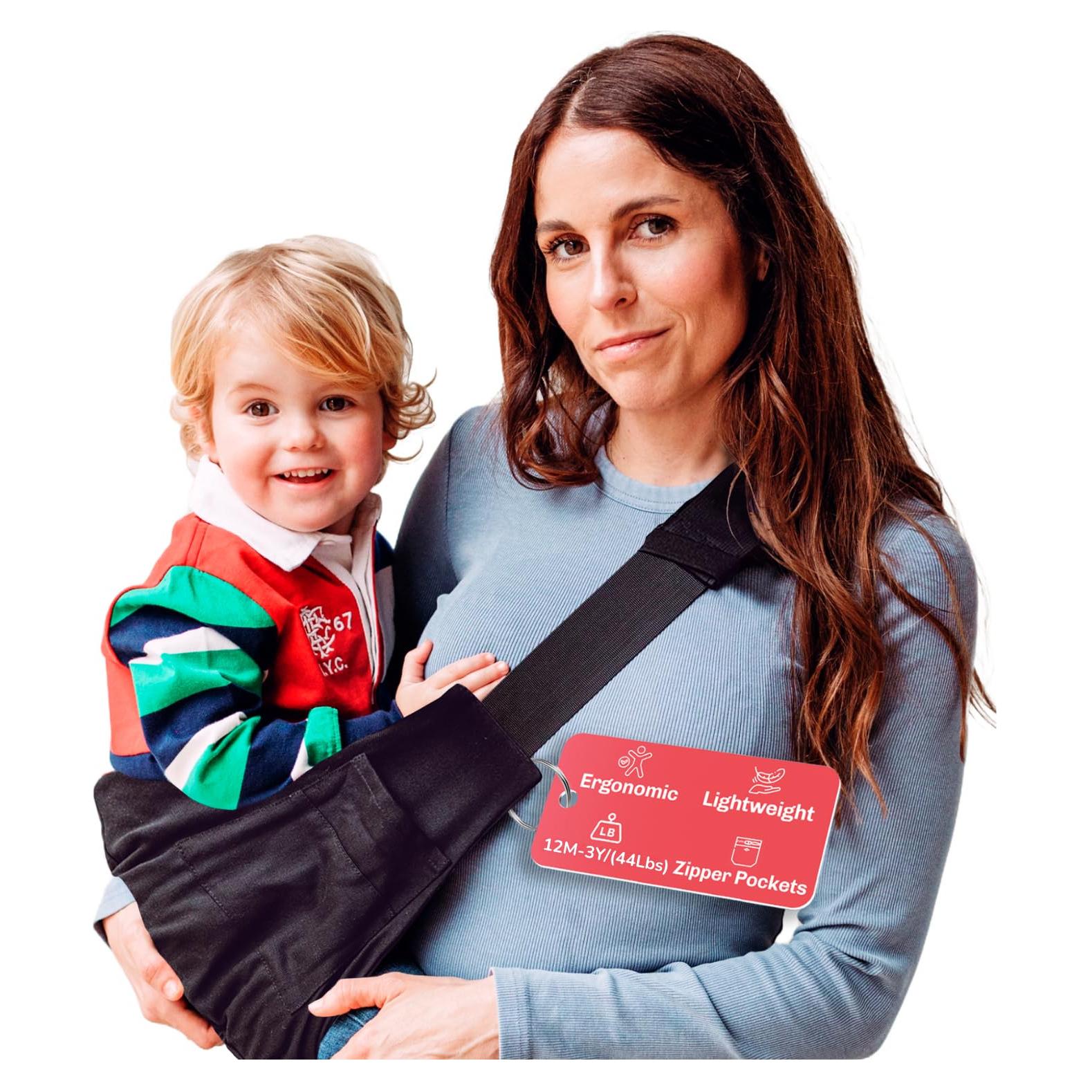 Portabebés Ergonómico Ajustable Takami Negro para Niños 0-3 Años