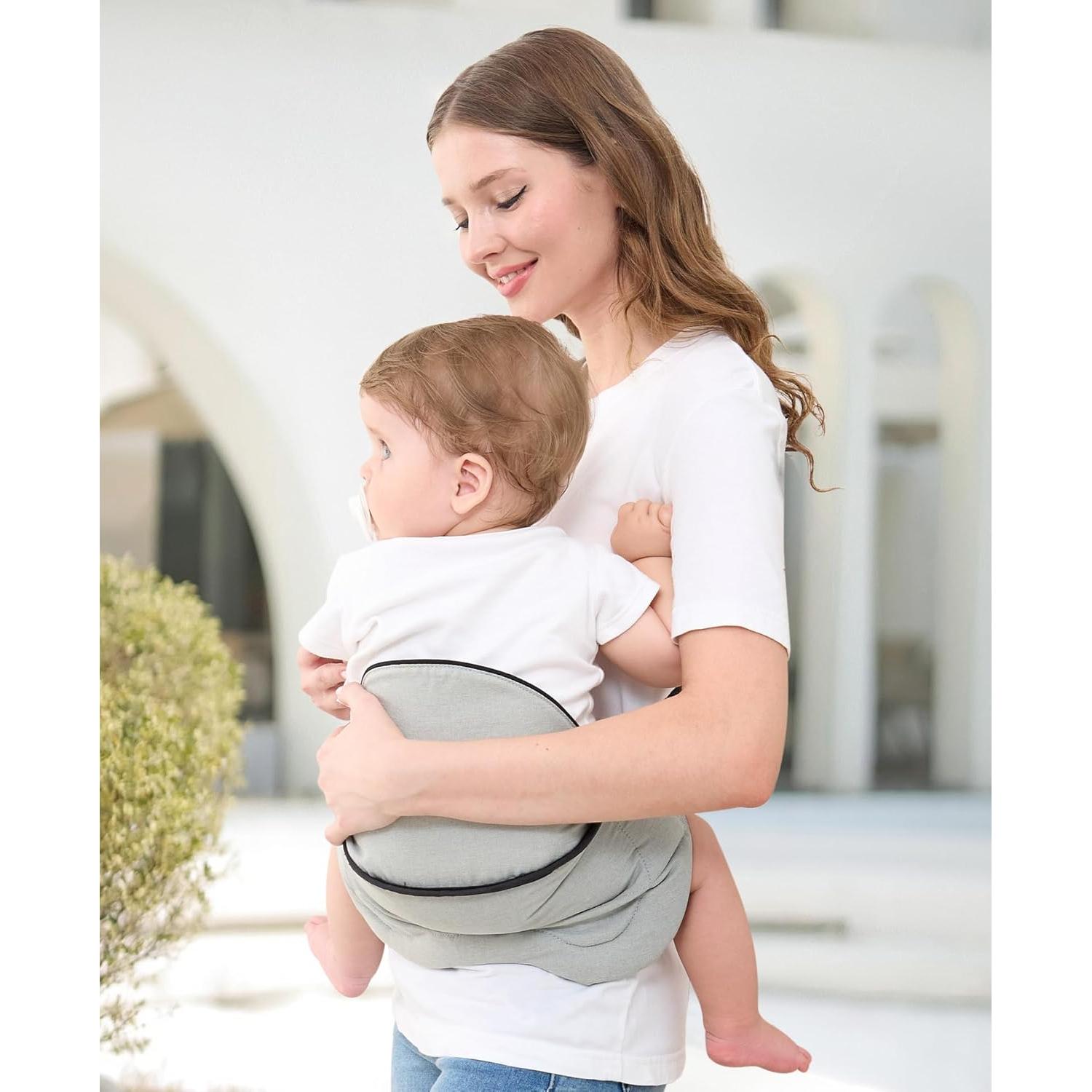 Portabebés GAGAKU Ajustable Ergonomico Gris Claro 6-36 Meses