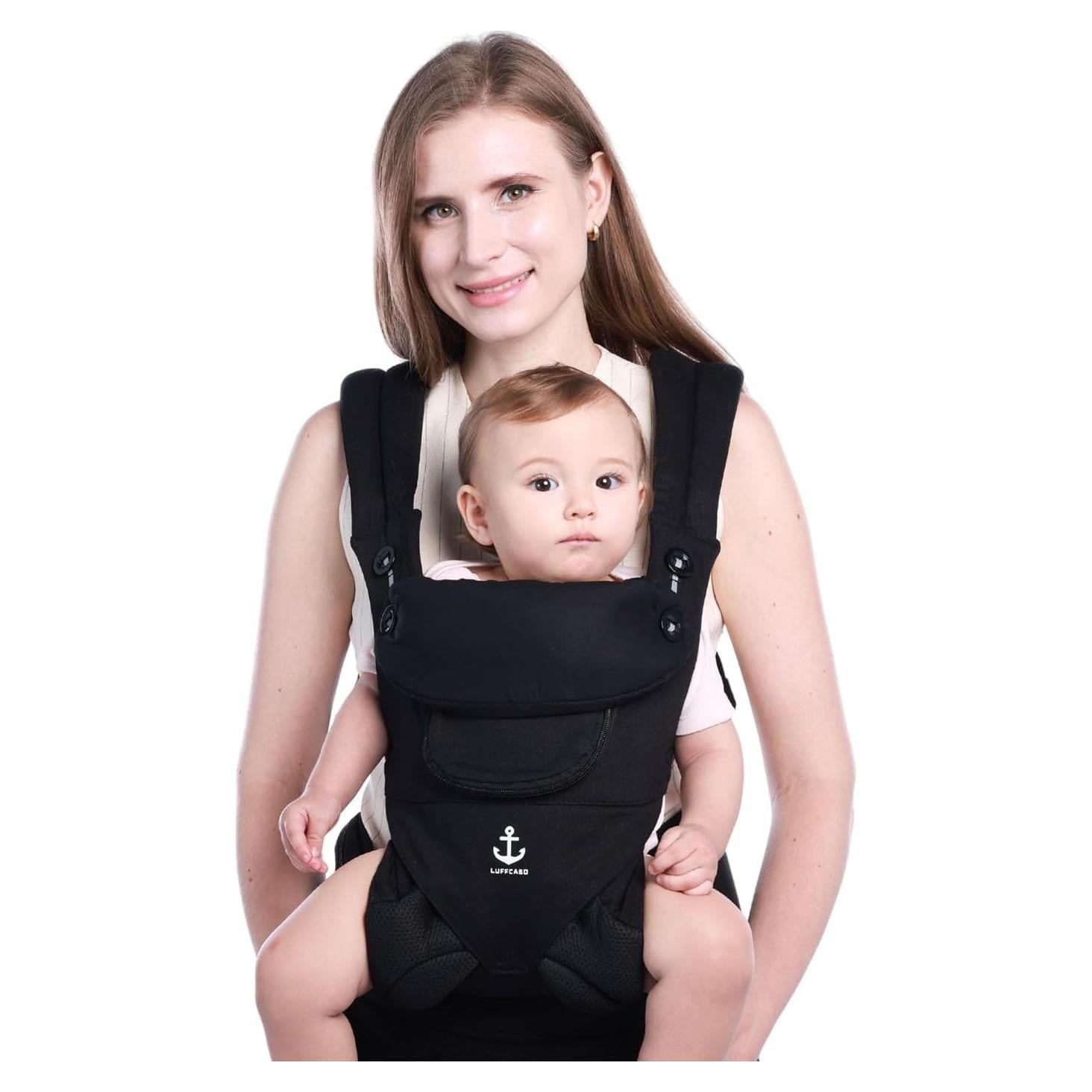 Portabebés Ergonómico LUFFCABO Oliva Negro 3.6-15kg
