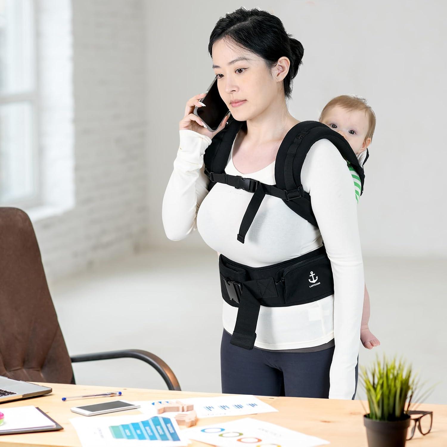 Portabebés Ergonómico LUFFCABO Oliva Negro 3.6-15kg