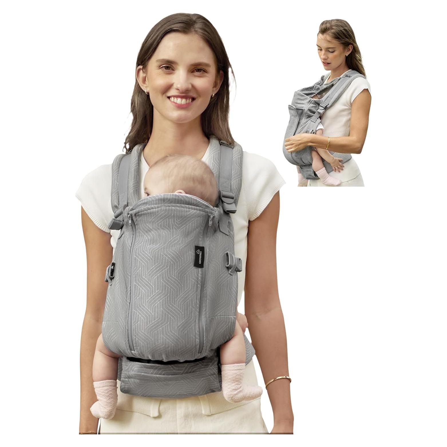 Funda Ergonómica para Bebé GROWNSY 0-20kg con Malla Ajustable