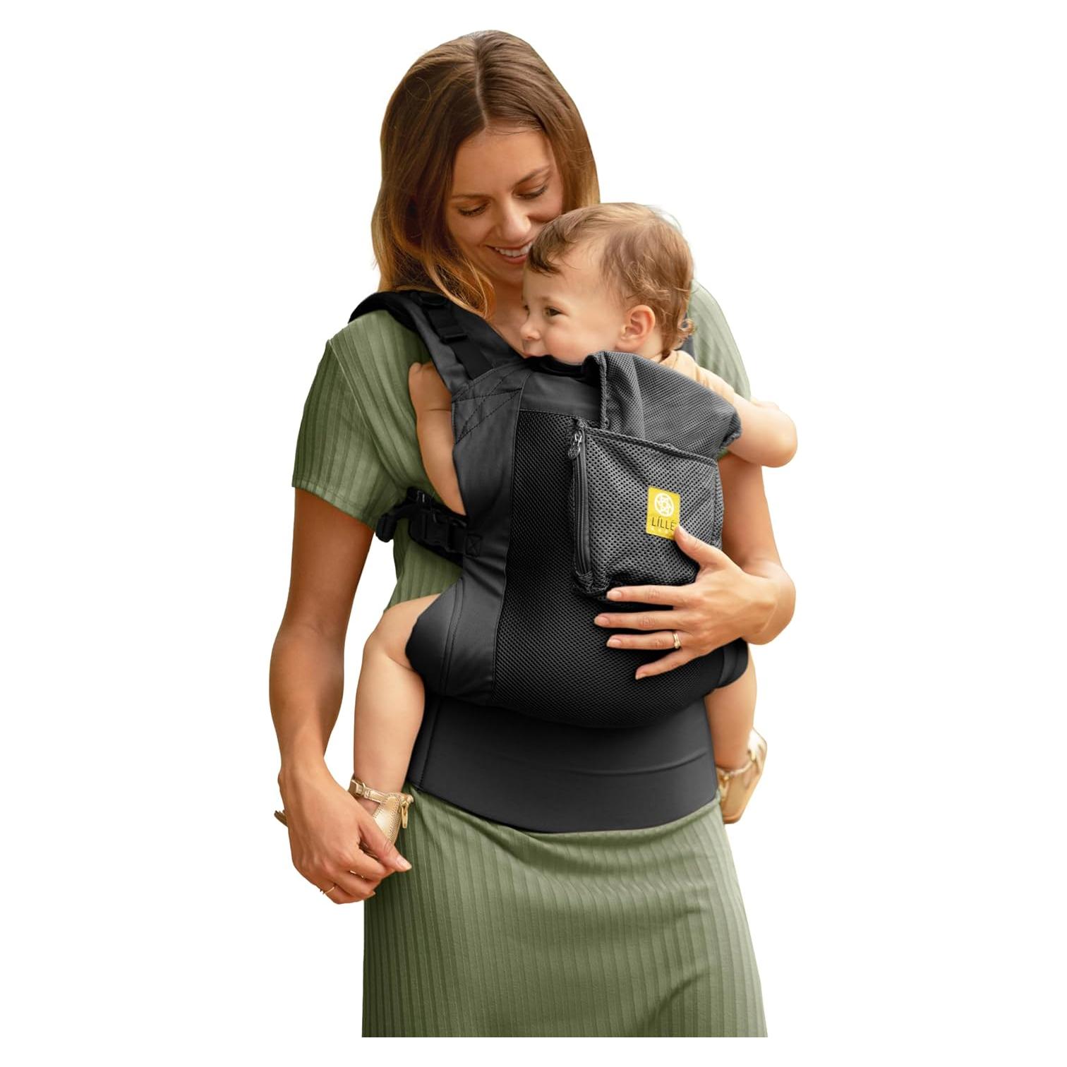 Portabebés Ergonómico LILLEbaby CarryOn Airflow Negro 9.1-27.2 kg