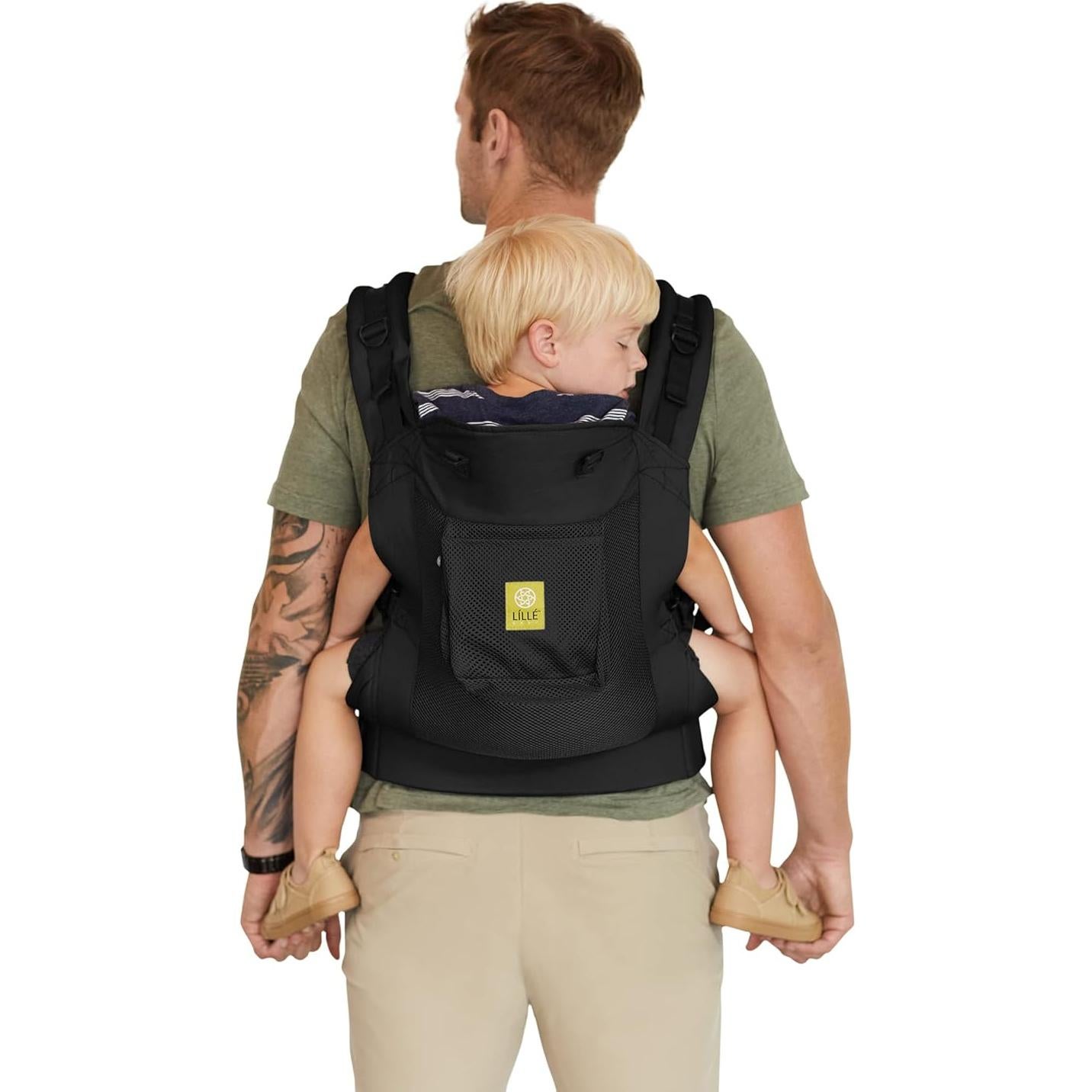 Portabebés Ergonómico LILLEbaby CarryOn Airflow Negro 9.1-27.2 kg