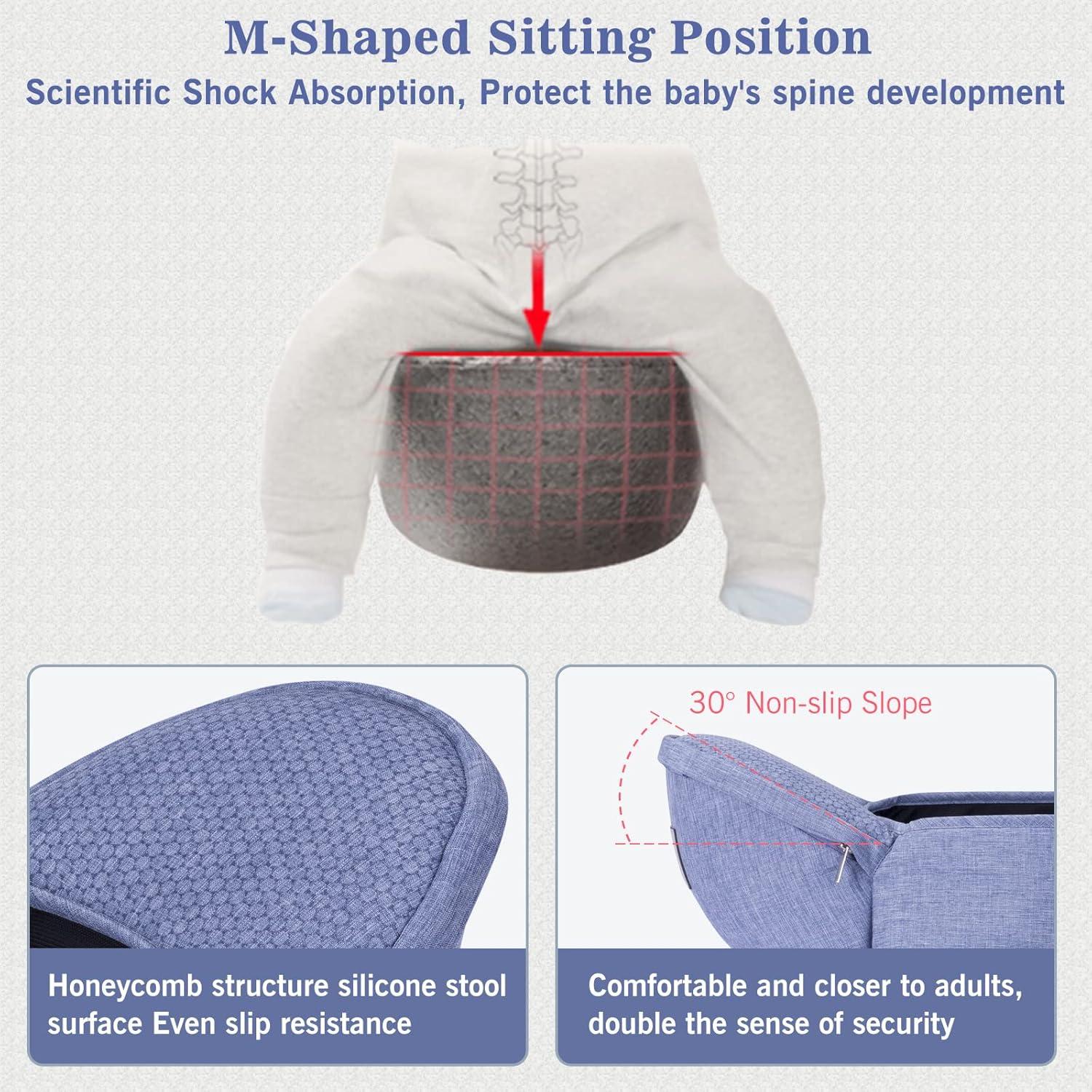 Portabebés Multifuncional Bellababy Azul Ergonómico M