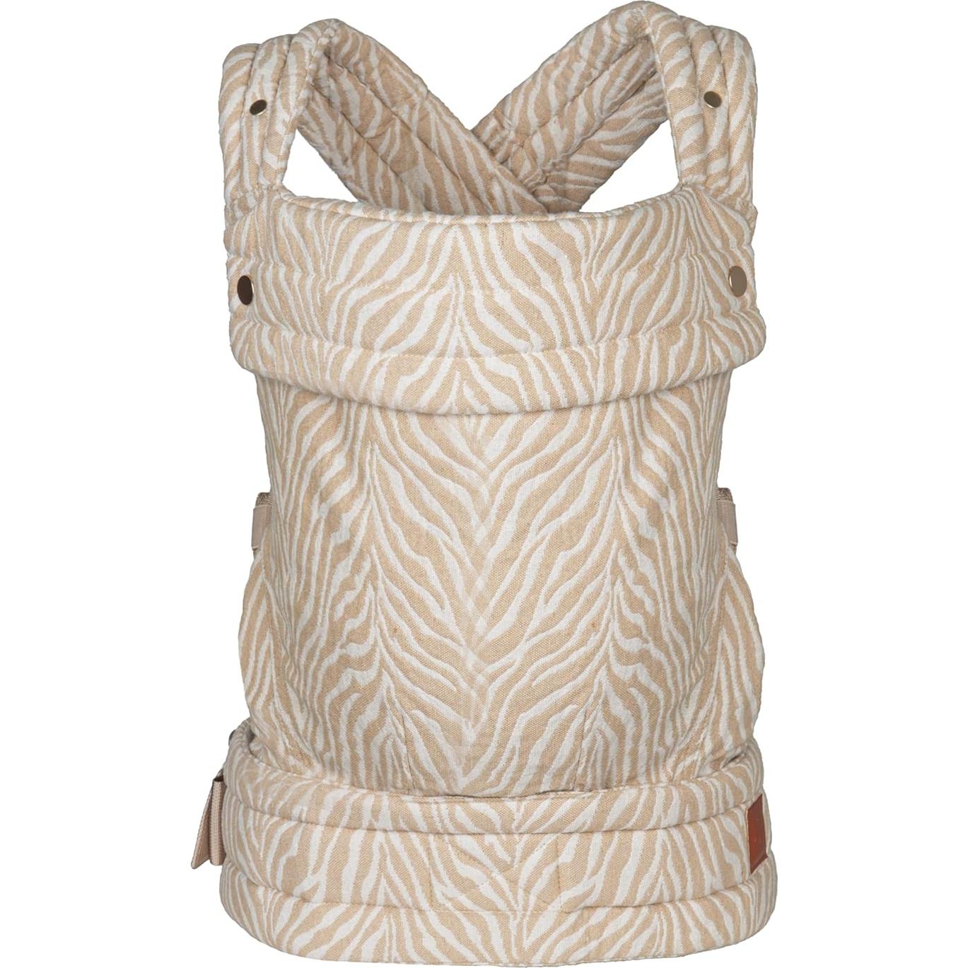 Portabebés 4 en 1 Ergonomico Cebra Beige | Soporte Lumbar | 3-16 kg