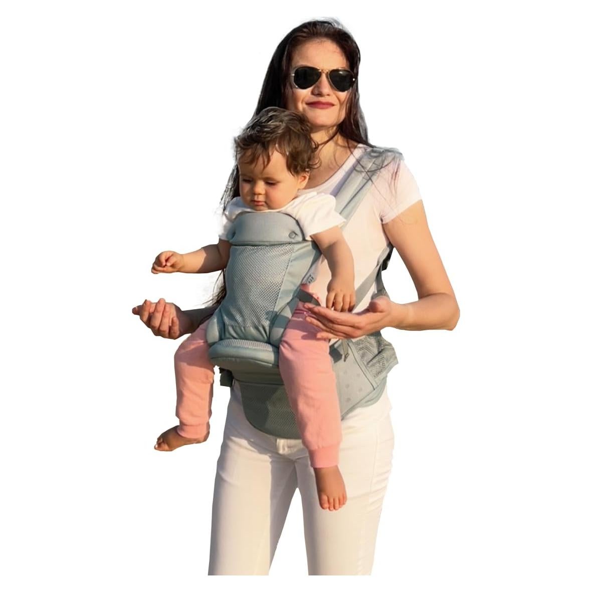 Portabebés Ergonómico CooCooBaby FLEXSEAT Gris 3.2-20kg