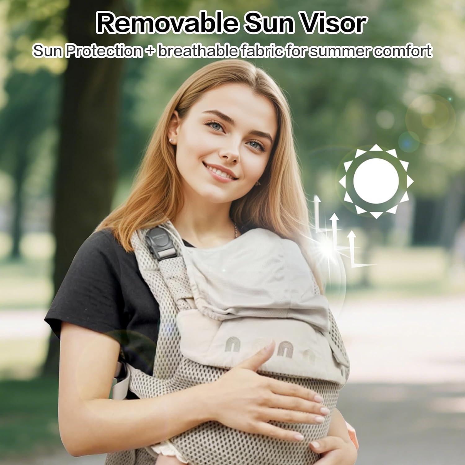 Portabebés Ligero BEIESTATE Negro Titanio hasta 15 kg