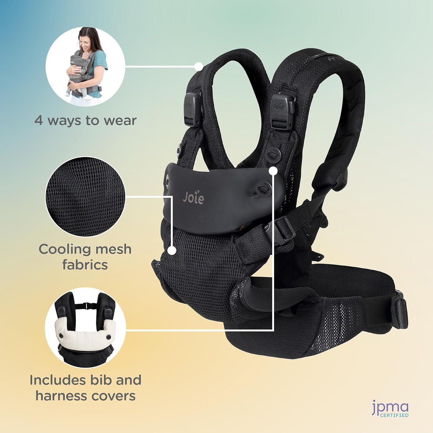 Portabebés Ergonómico Joie Savvy Air 4 en 1 - Malla Transpirable