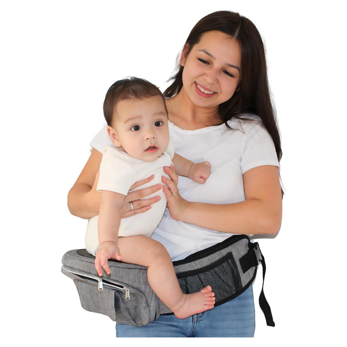 Portabebés CarryMe 8-en-1 Ergonómico Gris Grafito 3.6-20.4 kg