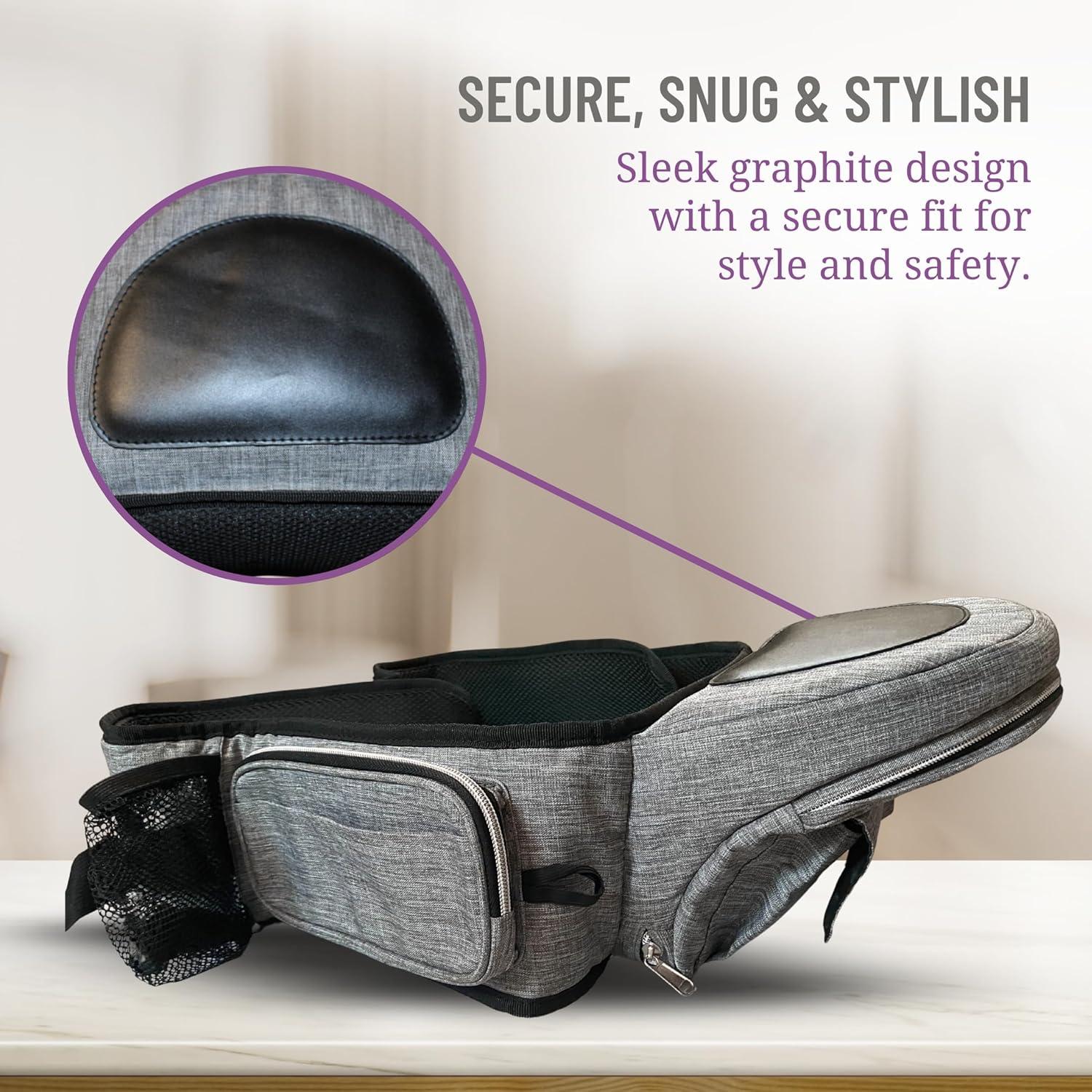 Portabebés CarryMe 8-en-1 Ergonómico Gris Grafito 3.6-20.4 kg