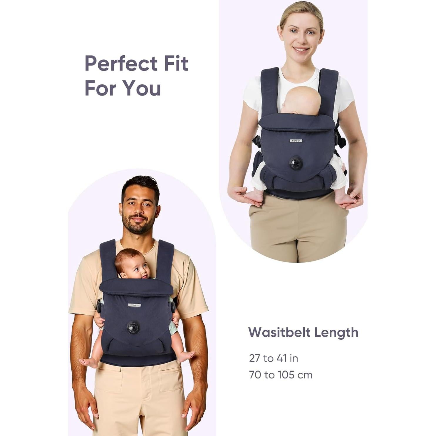 Portabebés Bonoch Ergonomico Ajustable EaseFit 4.5-20kg