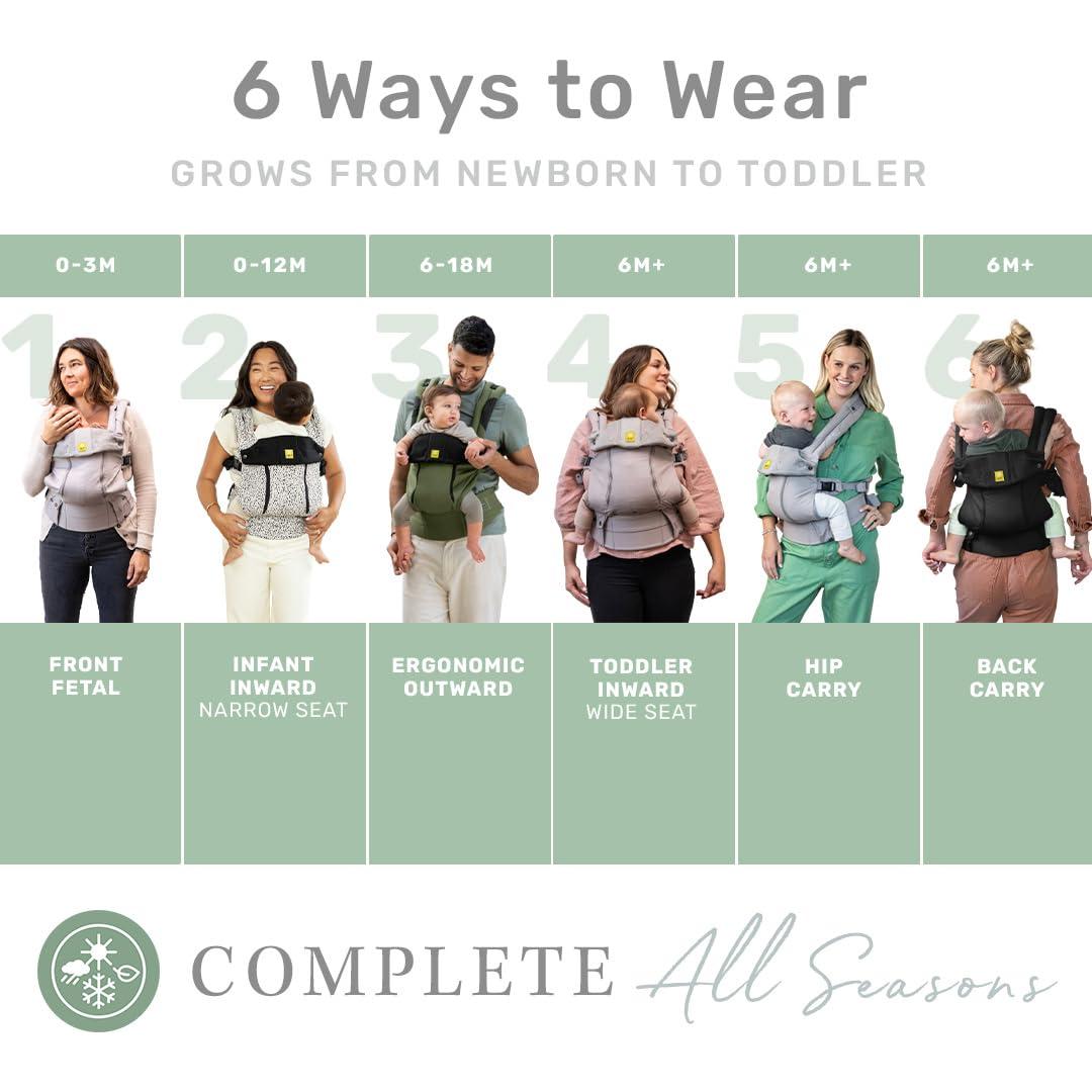 Portabebés Ergonómico LILLEbaby Completo 6-en-1 Suculenta
