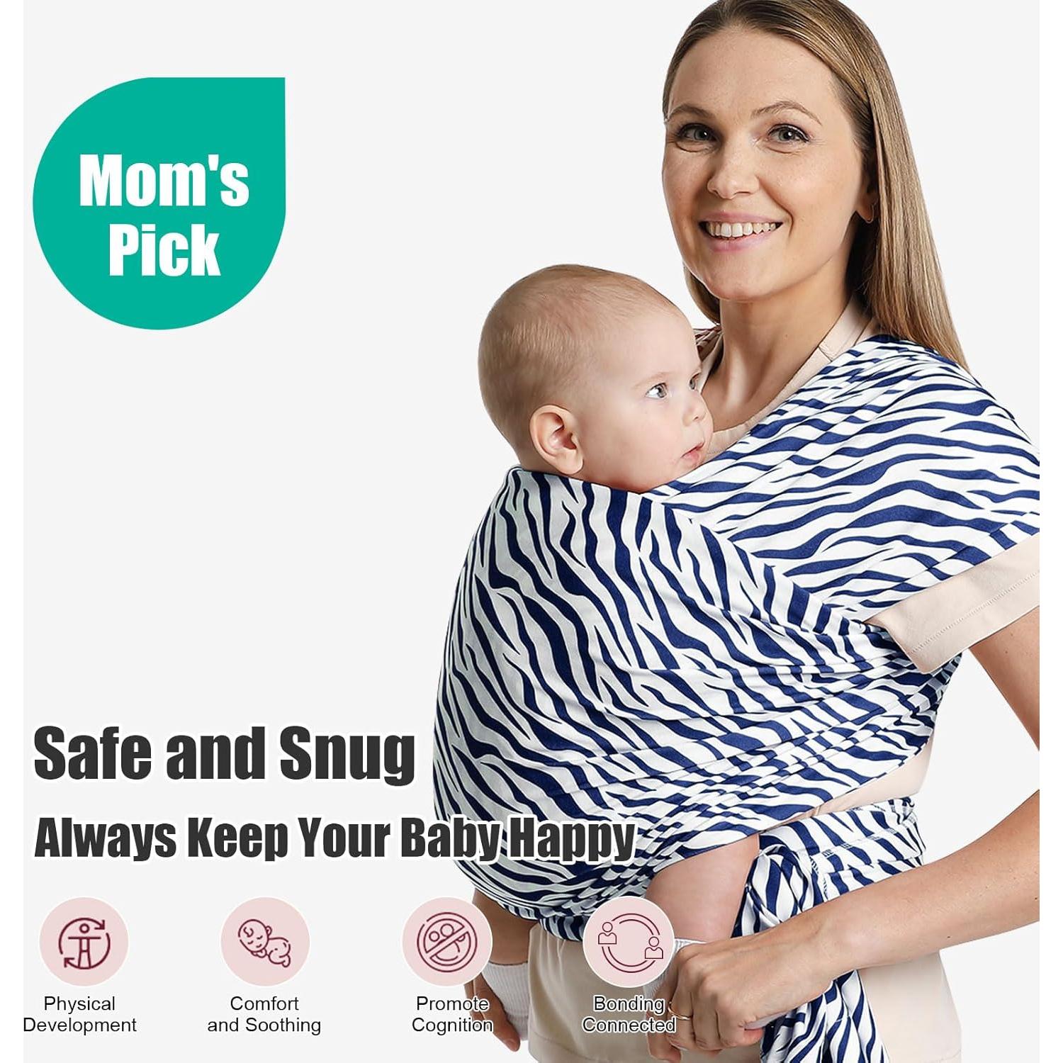 Fular para Bebés Rayas de Cebra SL-2025-AB 3.2-17.2 kg