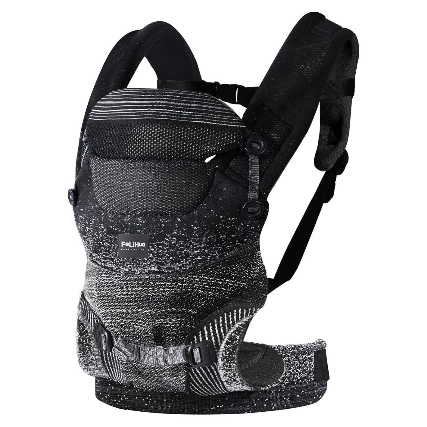 Portabebés ergonómico 4 en 1 Fe Li Hua - Negro - 3.6 a 15 kg