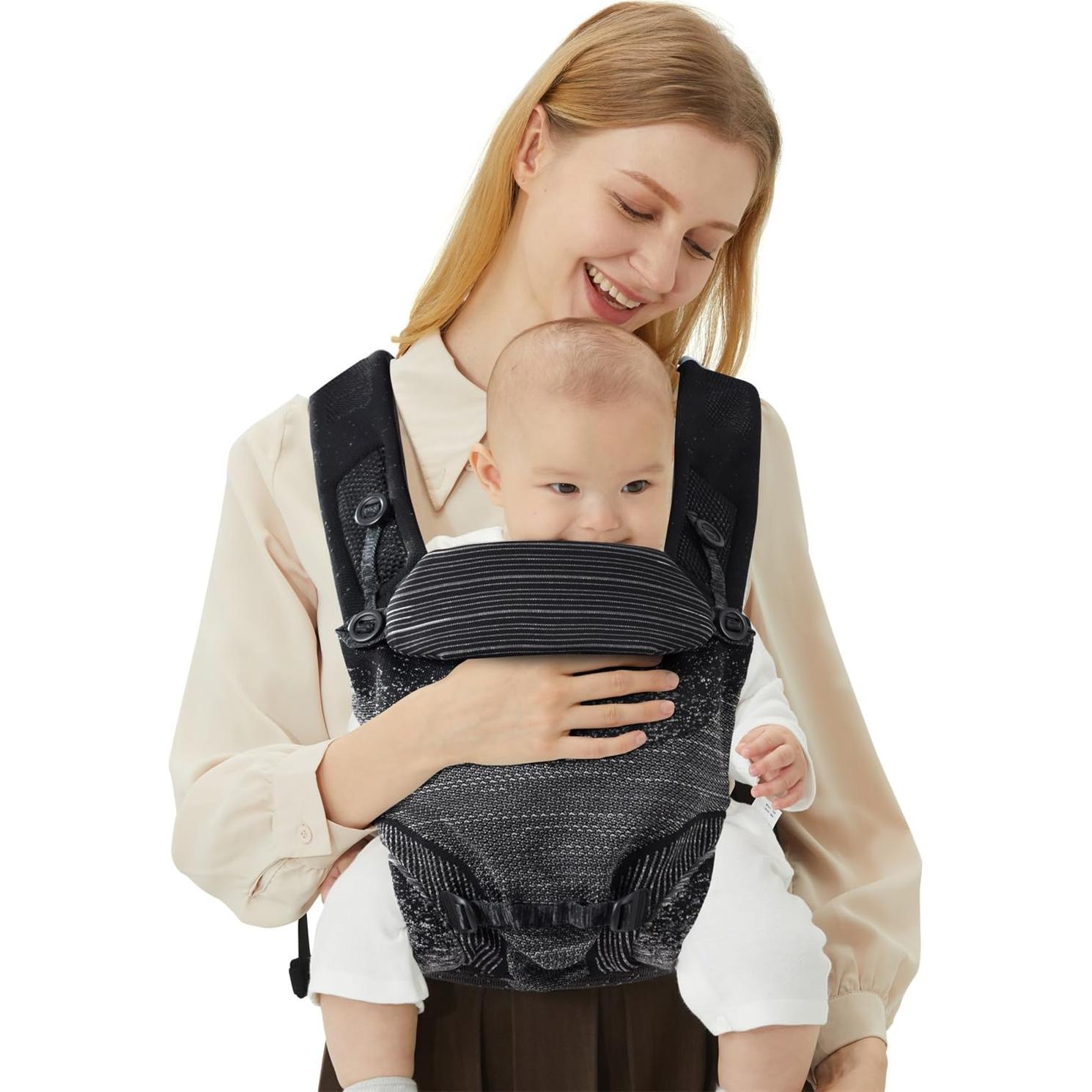 Portabebés ergonómico 4 en 1 Fe Li Hua - Negro - 3.6 a 15 kg