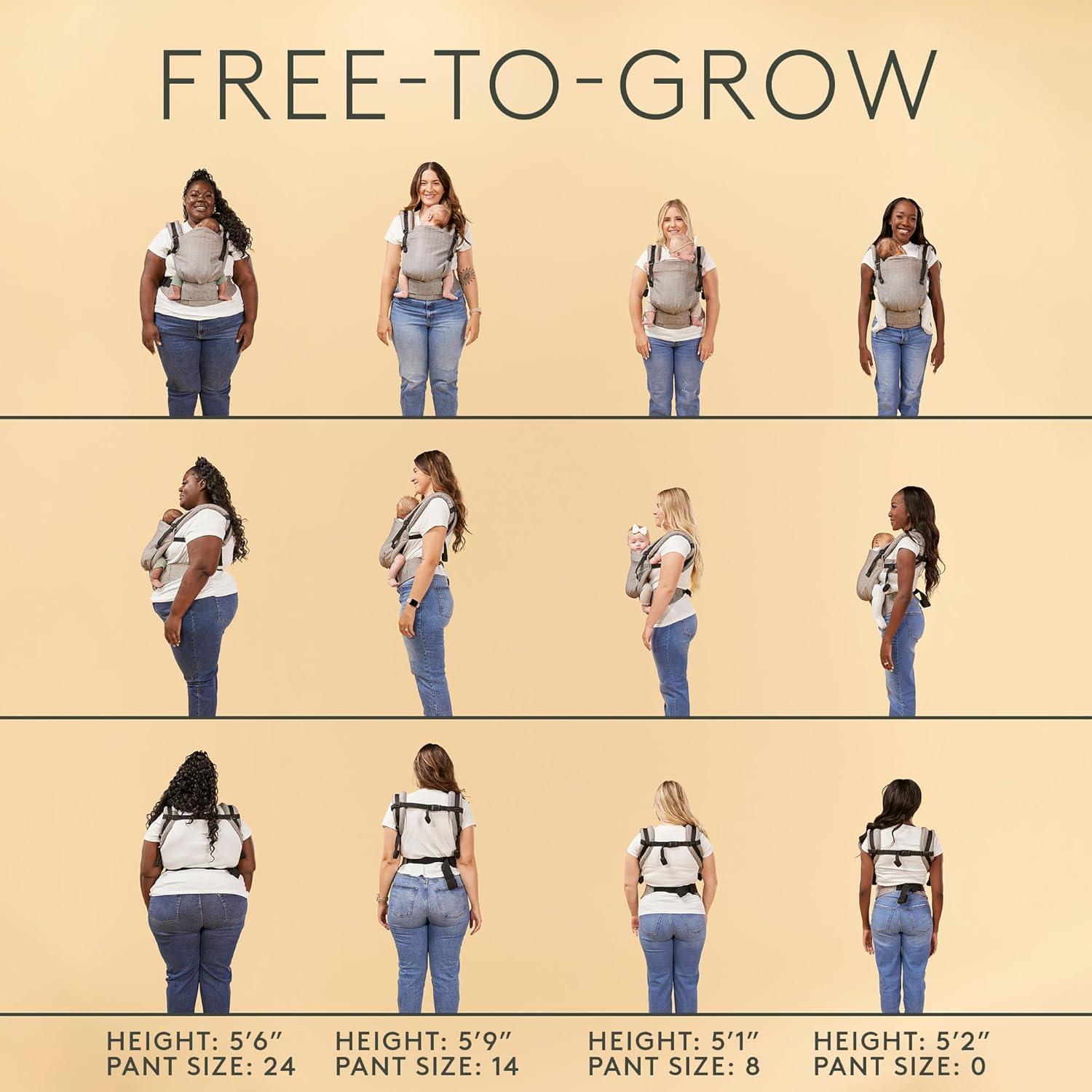 Portabebés Baby Tula Libre para Crecer - Negro Estrellas - 3.2kg a 20.4kg