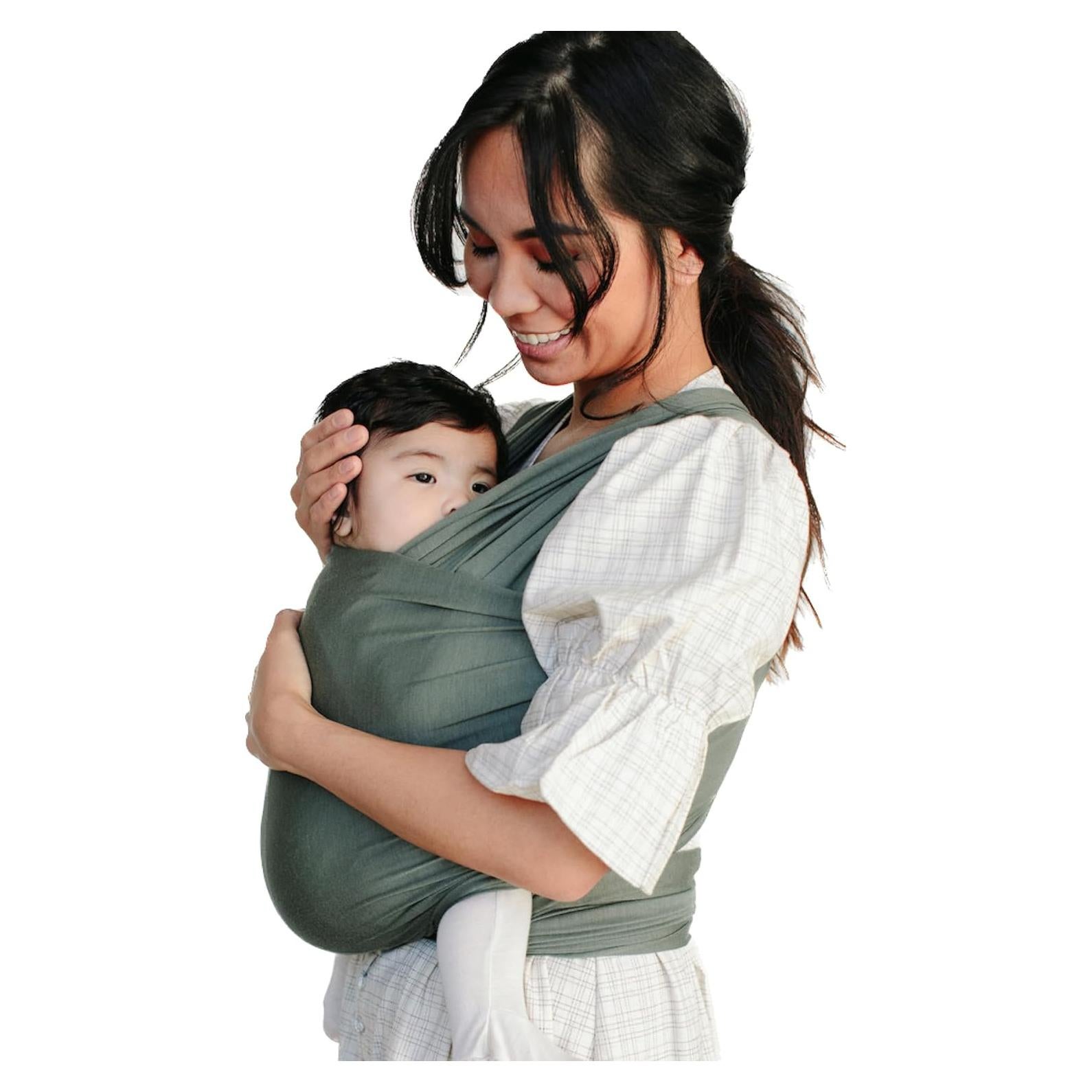 Portabebés Solly Baby Wrap Albahaca 3.6-11.3 kg Suave