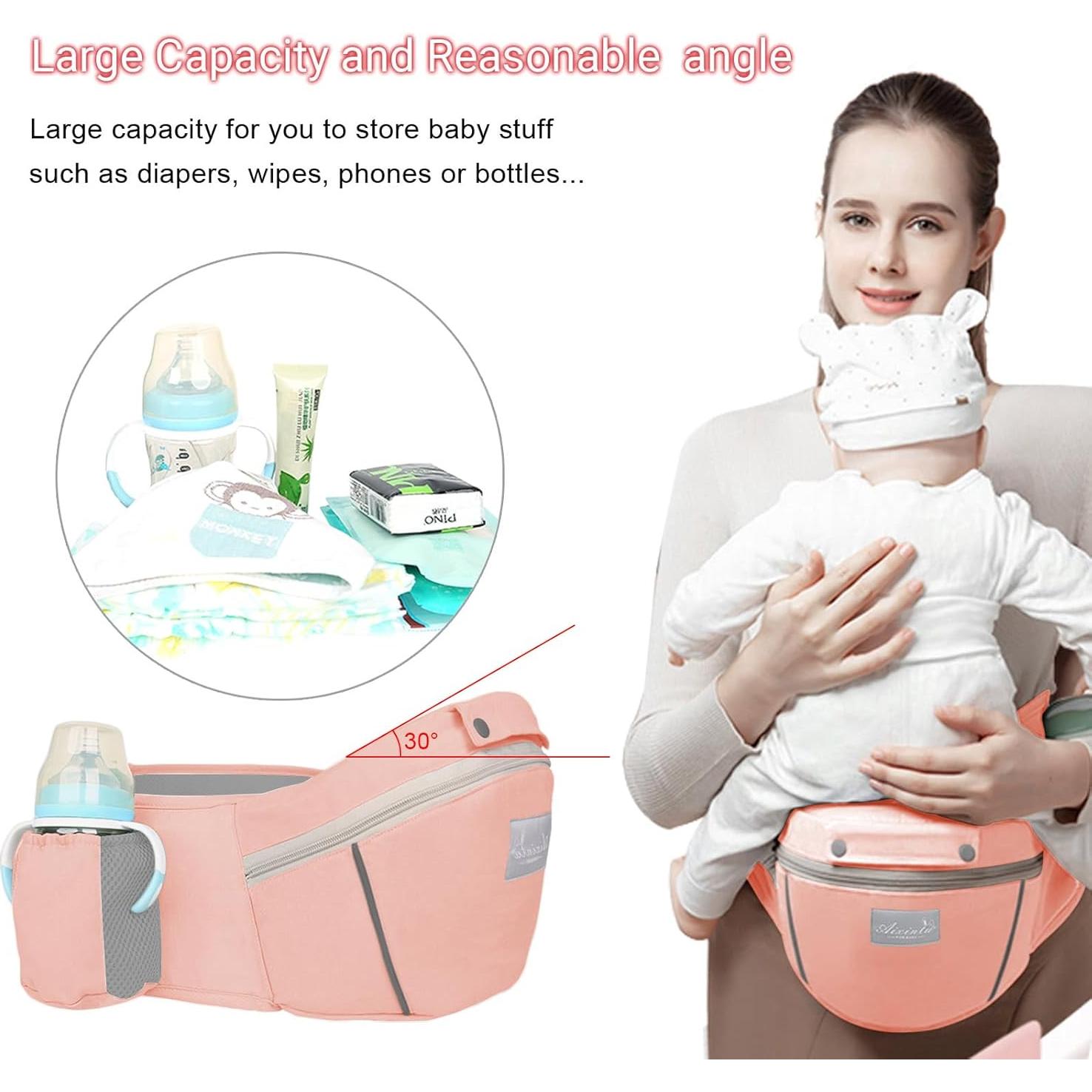 Portabebés ergonómico M Dsign 9 en 1 Rosa 3-20 kg