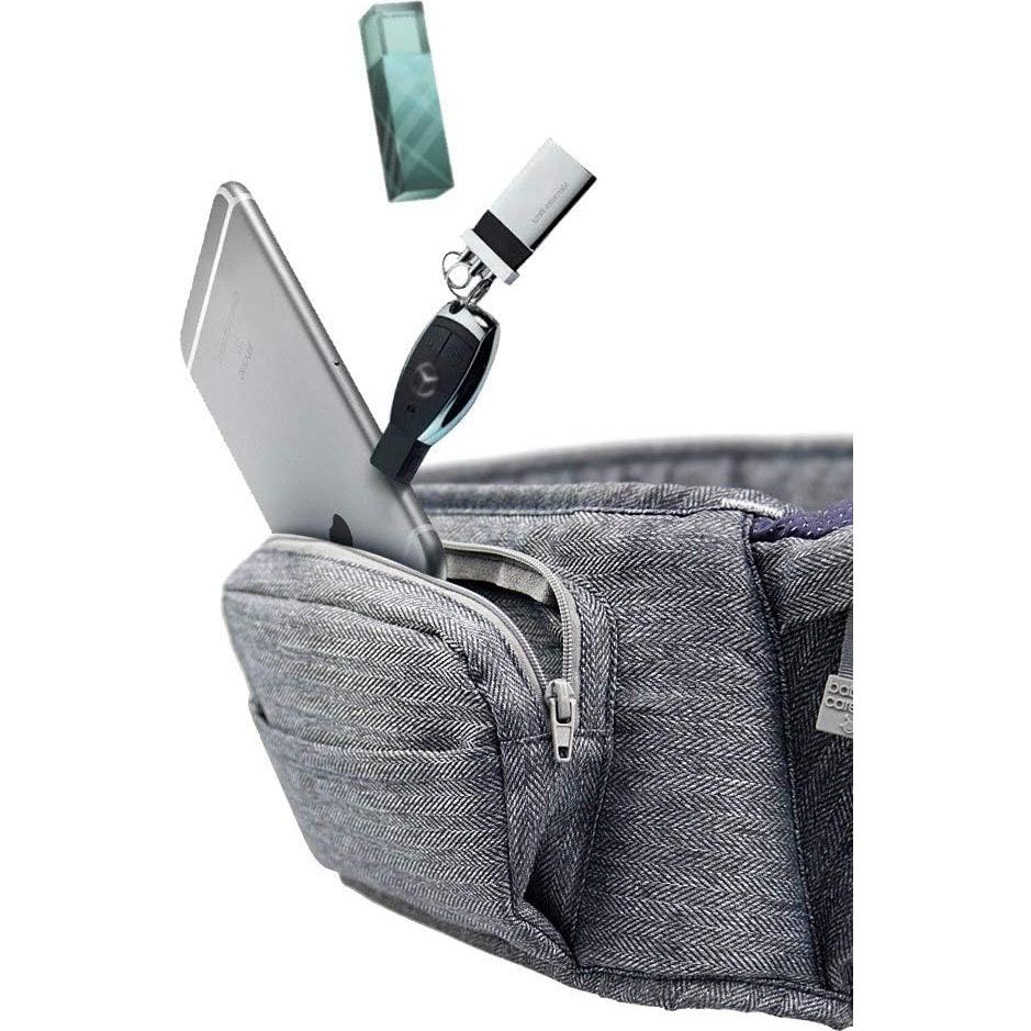Portabebés Hip Baby Gris Ergonómico para Bebés 3.6-20 kg