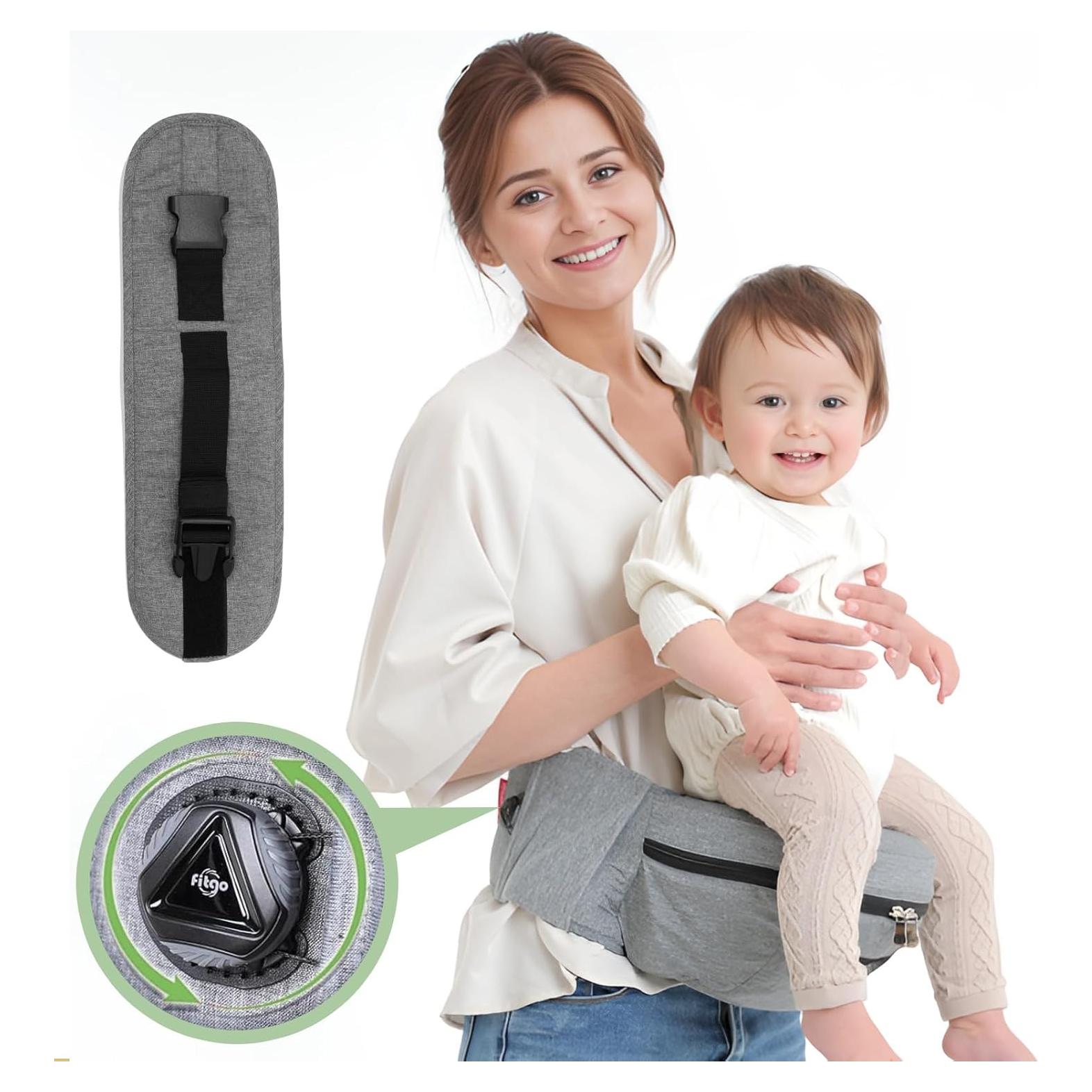 Portabebés Ergonómico Kerata Gris para Bebés hasta 20.4kg