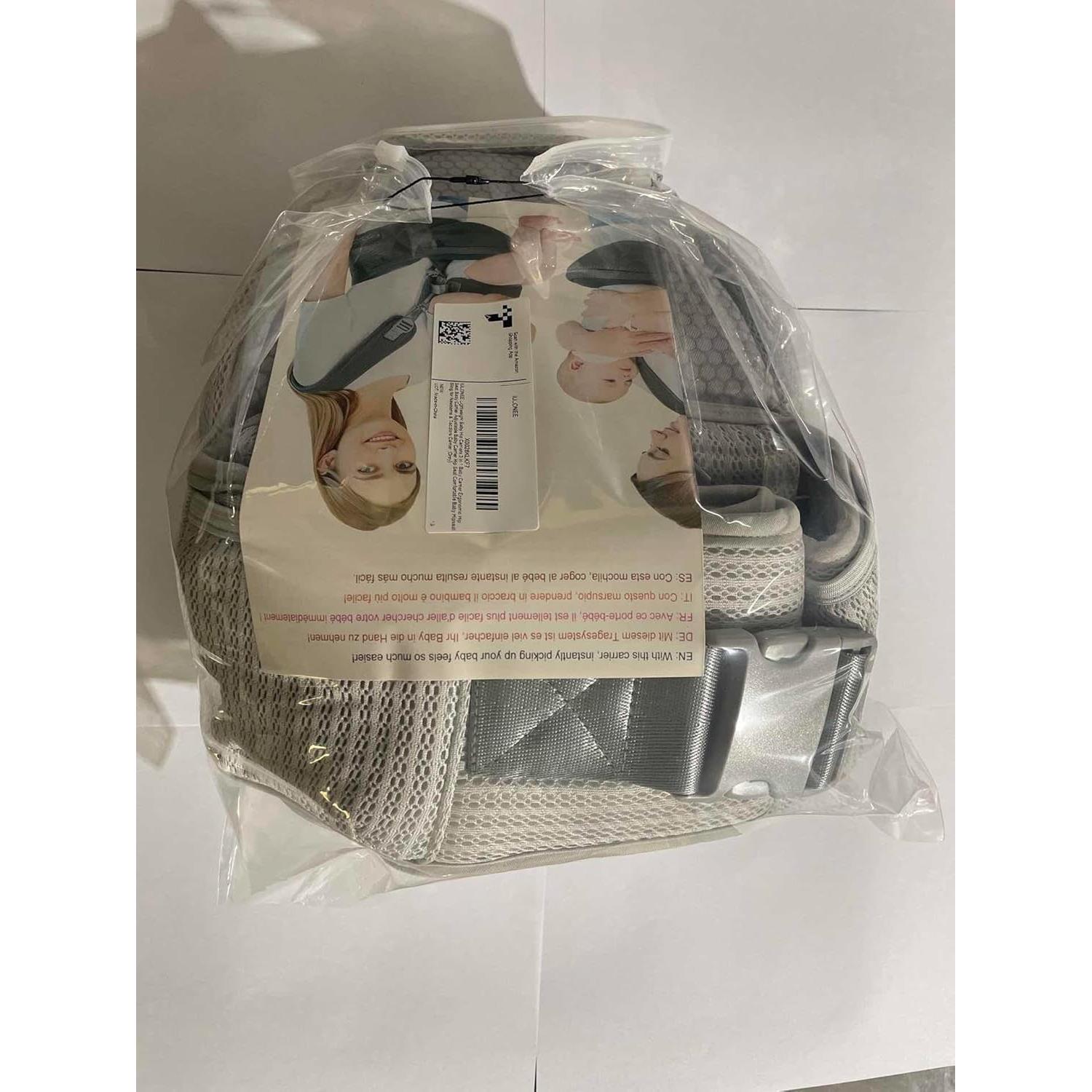 Portabebés IULONEE Hip Seat Gris Ergonométrico 3-20 kg