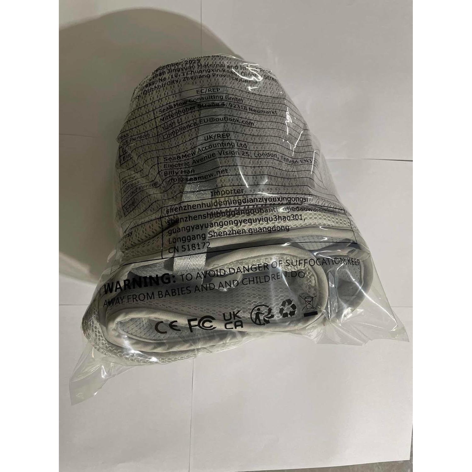 Portabebés IULONEE Hip Seat Gris Ergonométrico 3-20 kg