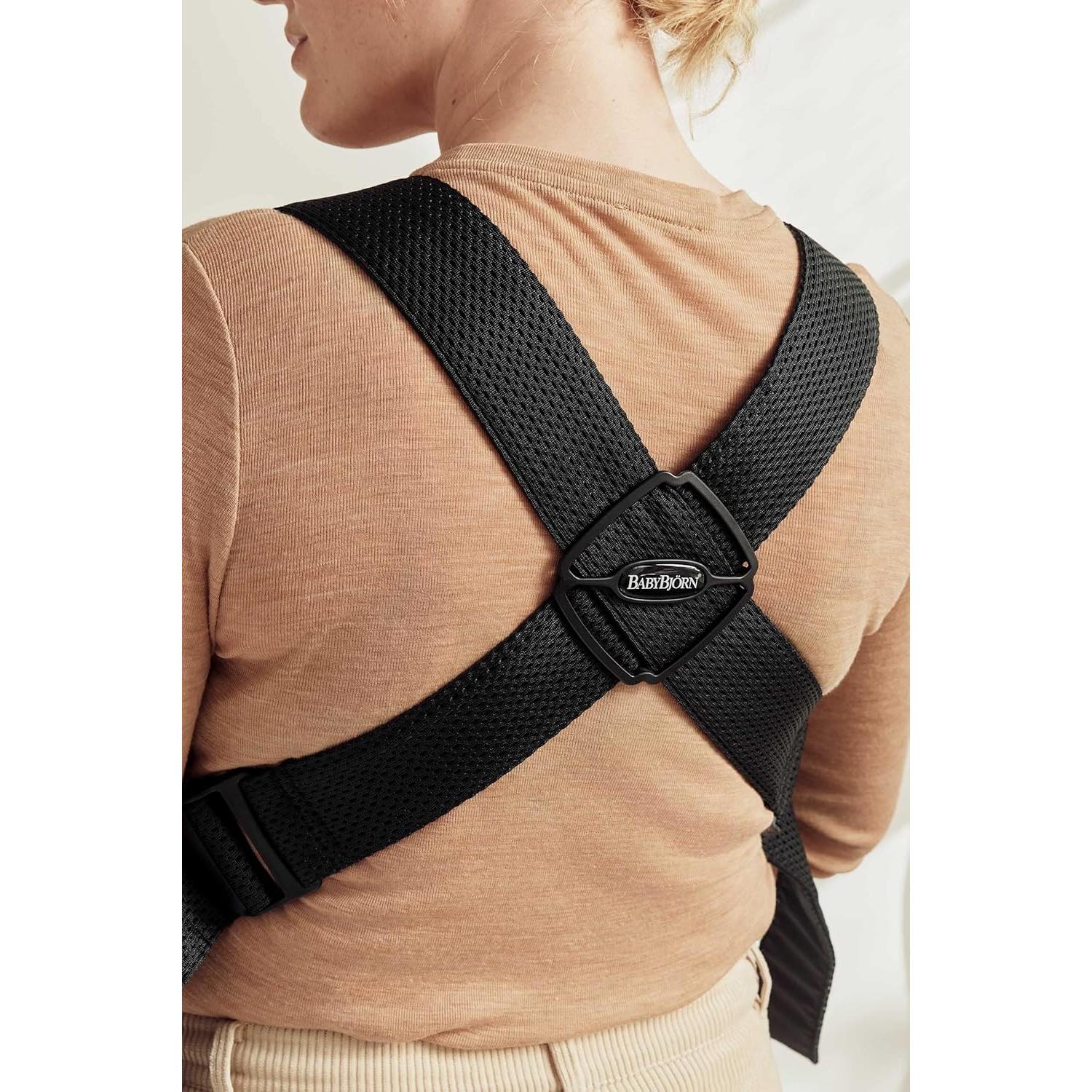 Portabebés Mini BabyBjörn Negro Malla 3D Ergonómico 0.82 kg