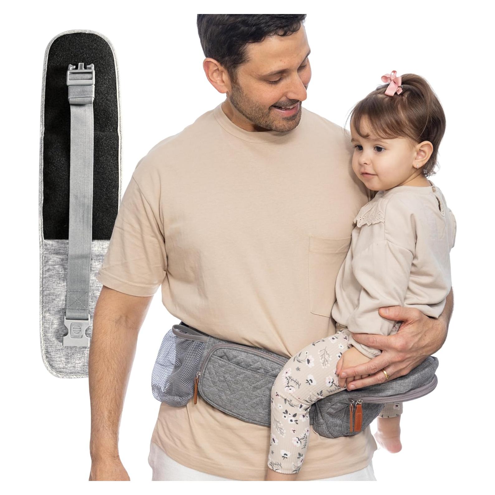 Portabebés Ergonómico Fawnest con Asiento de Cadera - Hasta 20 kg