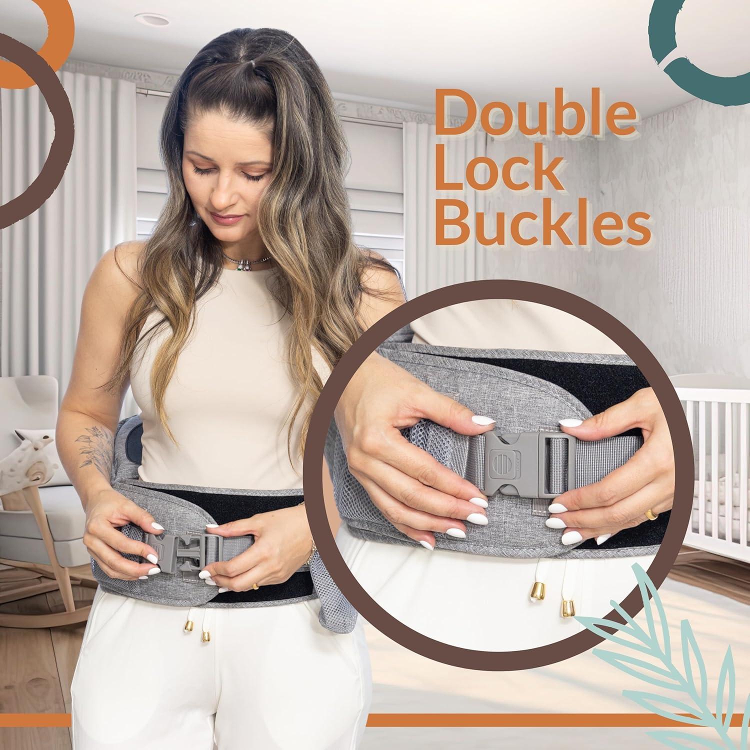 Portabebés Ergonómico Fawnest con Asiento de Cadera - Hasta 20 kg