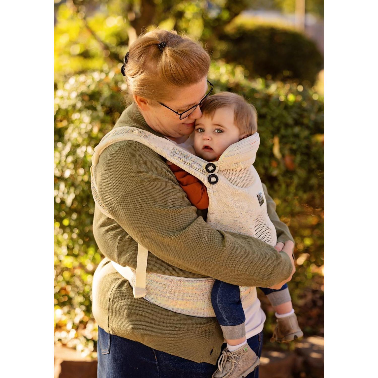 Fular Bebé Tejido Bebamour Gris 3-en-1 hasta 14.9 kg