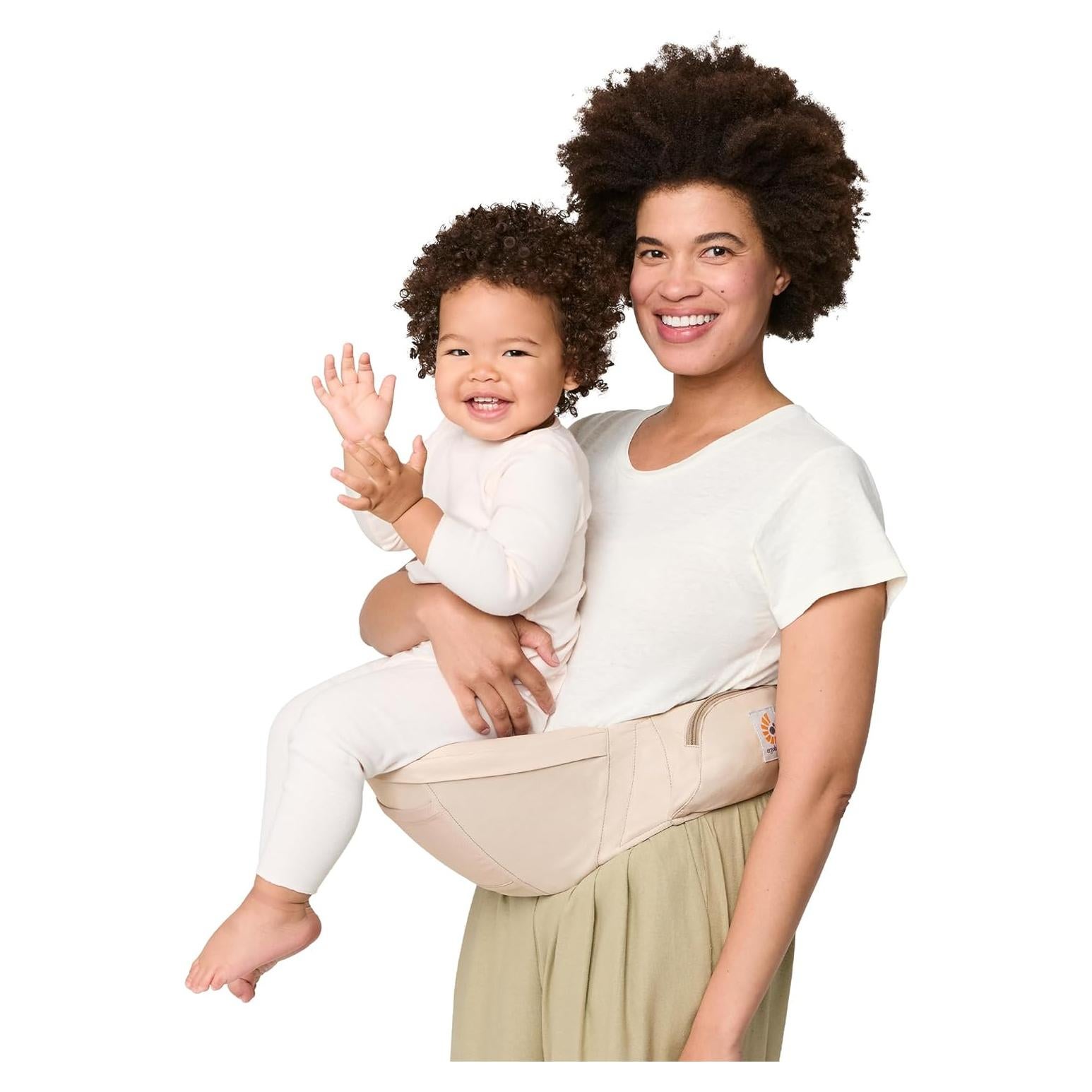 Portabebés Ergobaby Ergonómico Asiento de Cadera Beige Natural