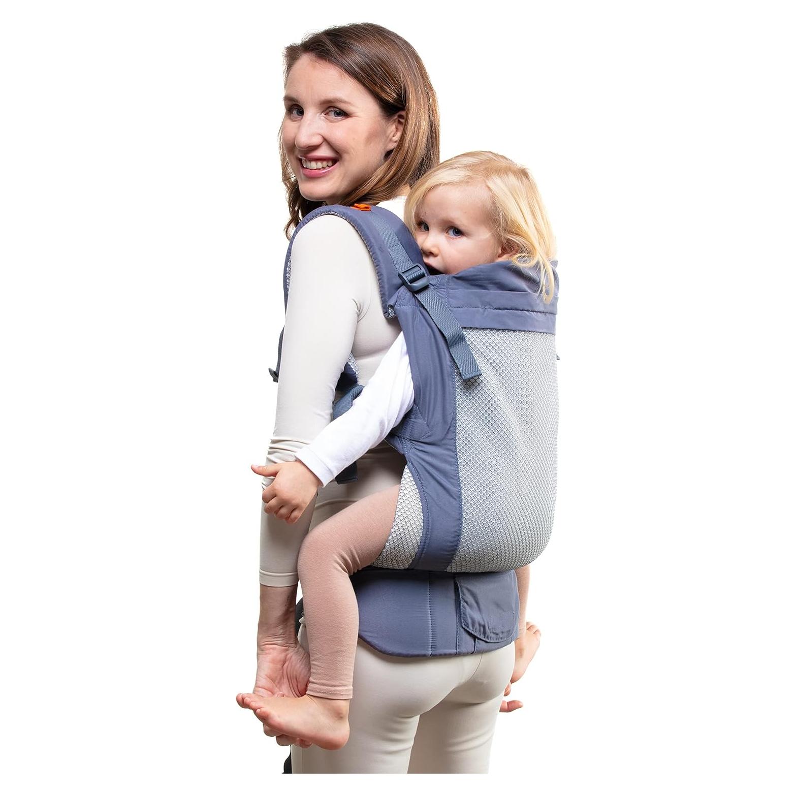 Portabebés Beco Gris Oscuro - Transpirable Malla 3D 9-27 kg