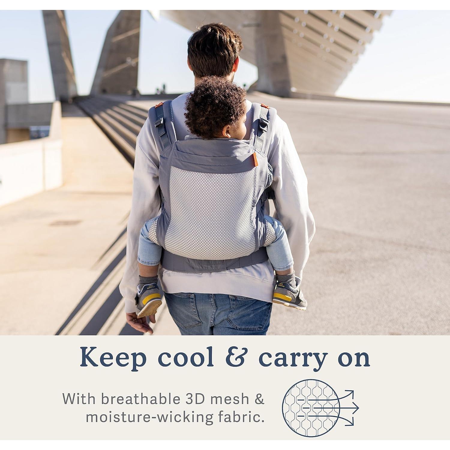 Portabebés Beco Gris Oscuro - Transpirable Malla 3D 9-27 kg