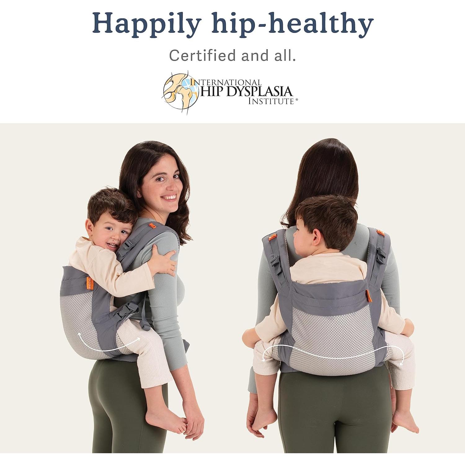 Portabebés Beco Gris Oscuro - Transpirable Malla 3D 9-27 kg