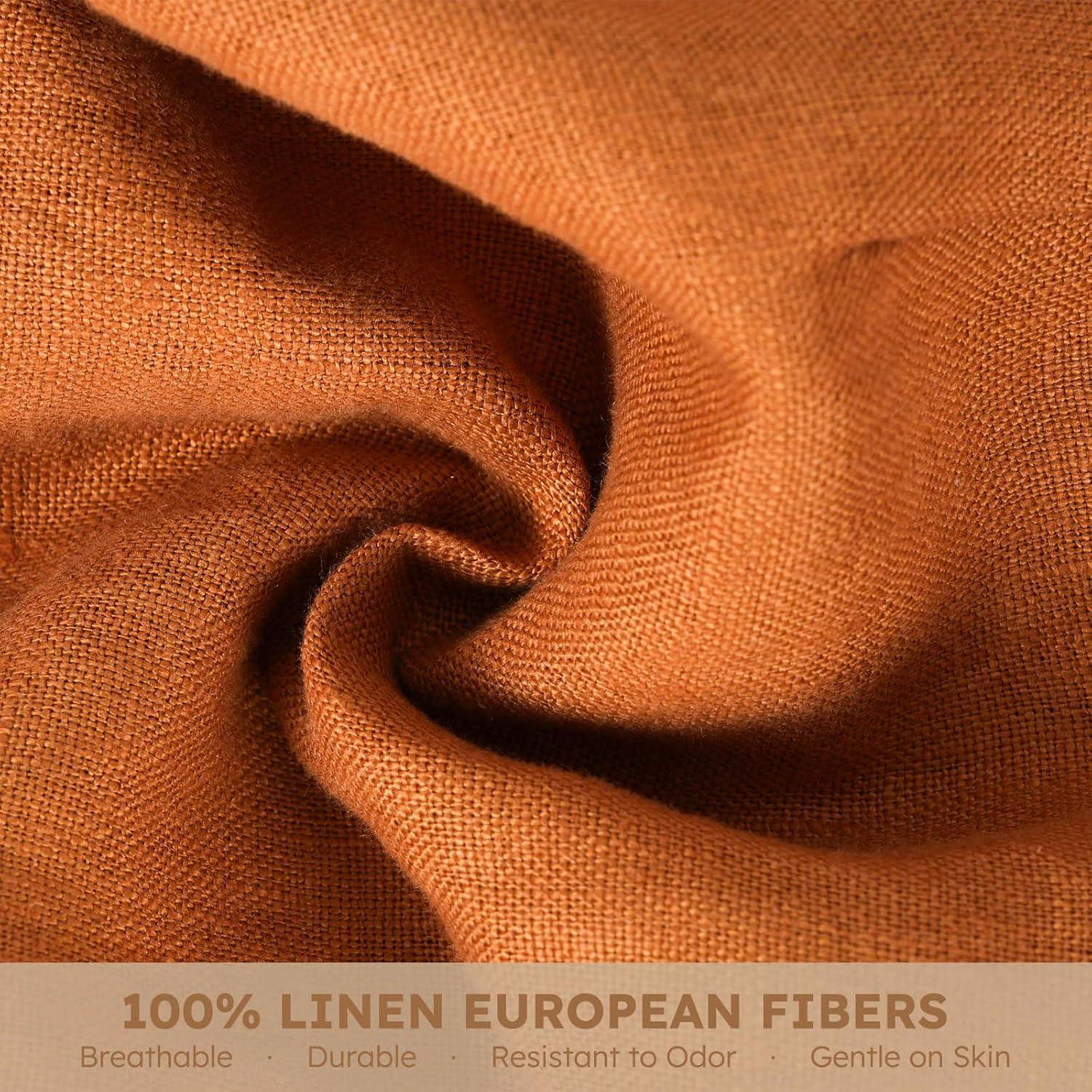 Portabebés Ergonómico Lino 100% Naranja Marrón 3-20 kg