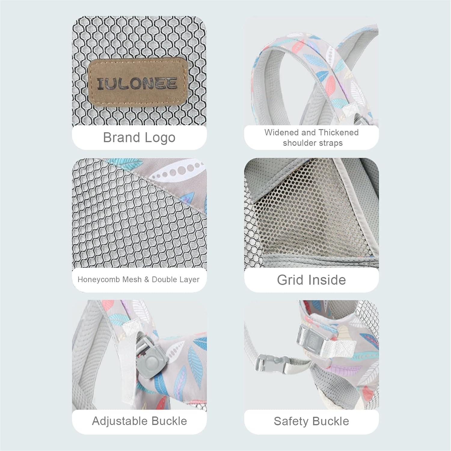 Portabebés IULONEE Embrace Cozy 4-en-1 Ergonómico Azul