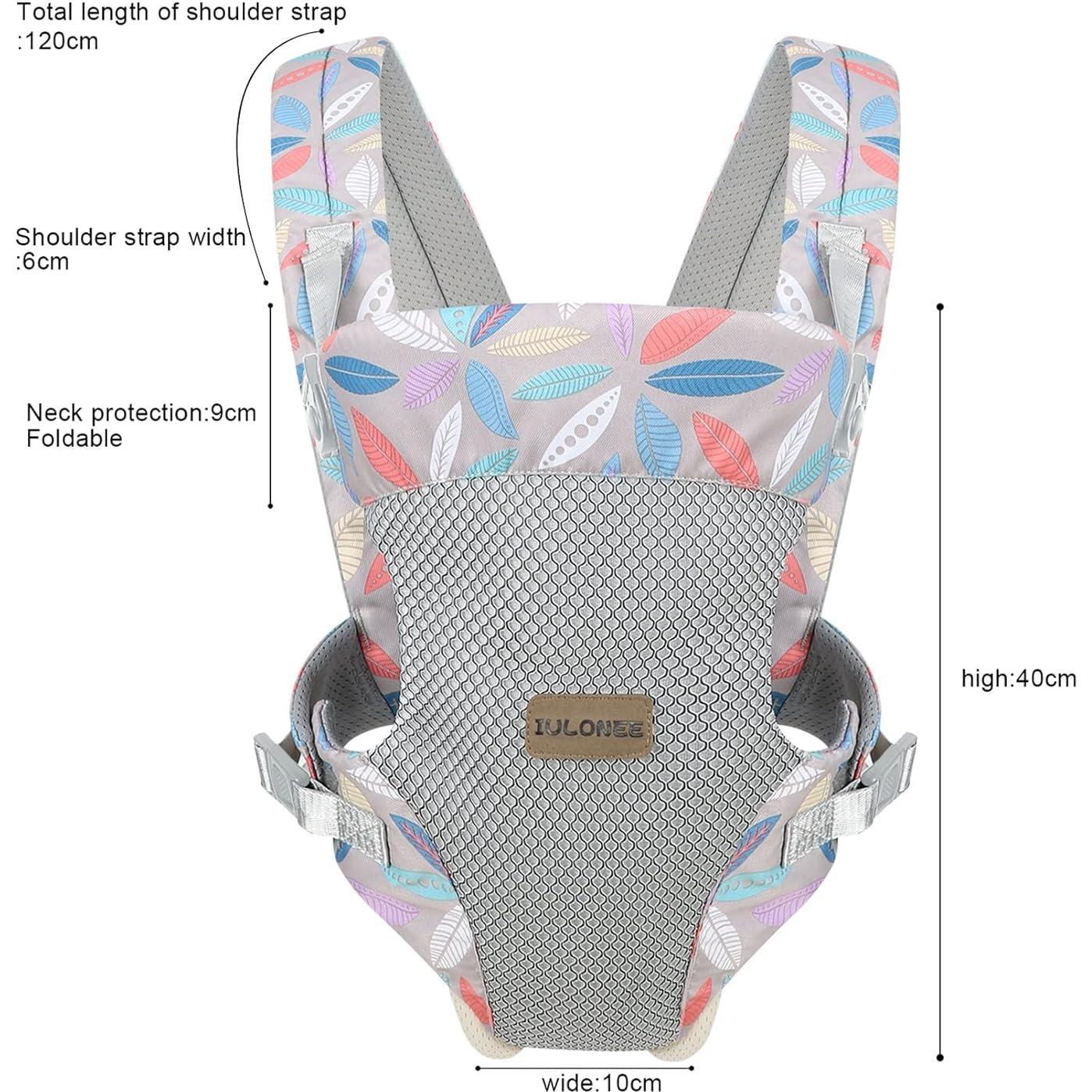 Portabebés IULONEE Embrace Cozy 4-en-1 Ergonómico Azul