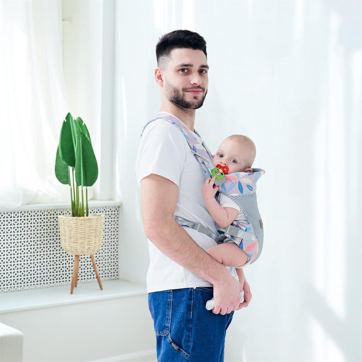 Portabebés IULONEE Embrace Cozy 4-en-1 Ergonómico Azul