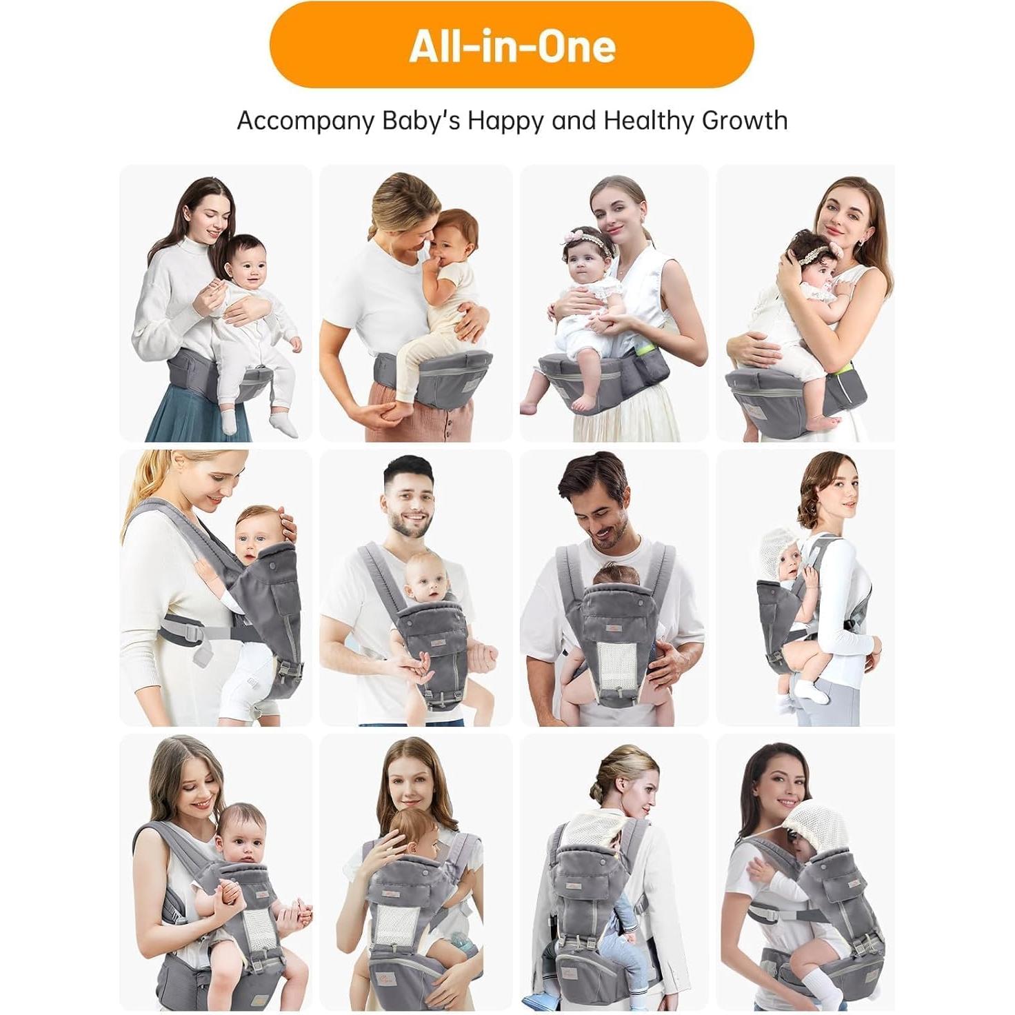 Portabebés Mumgaroo 6 en 1 Ajustable para Bebés y Niños