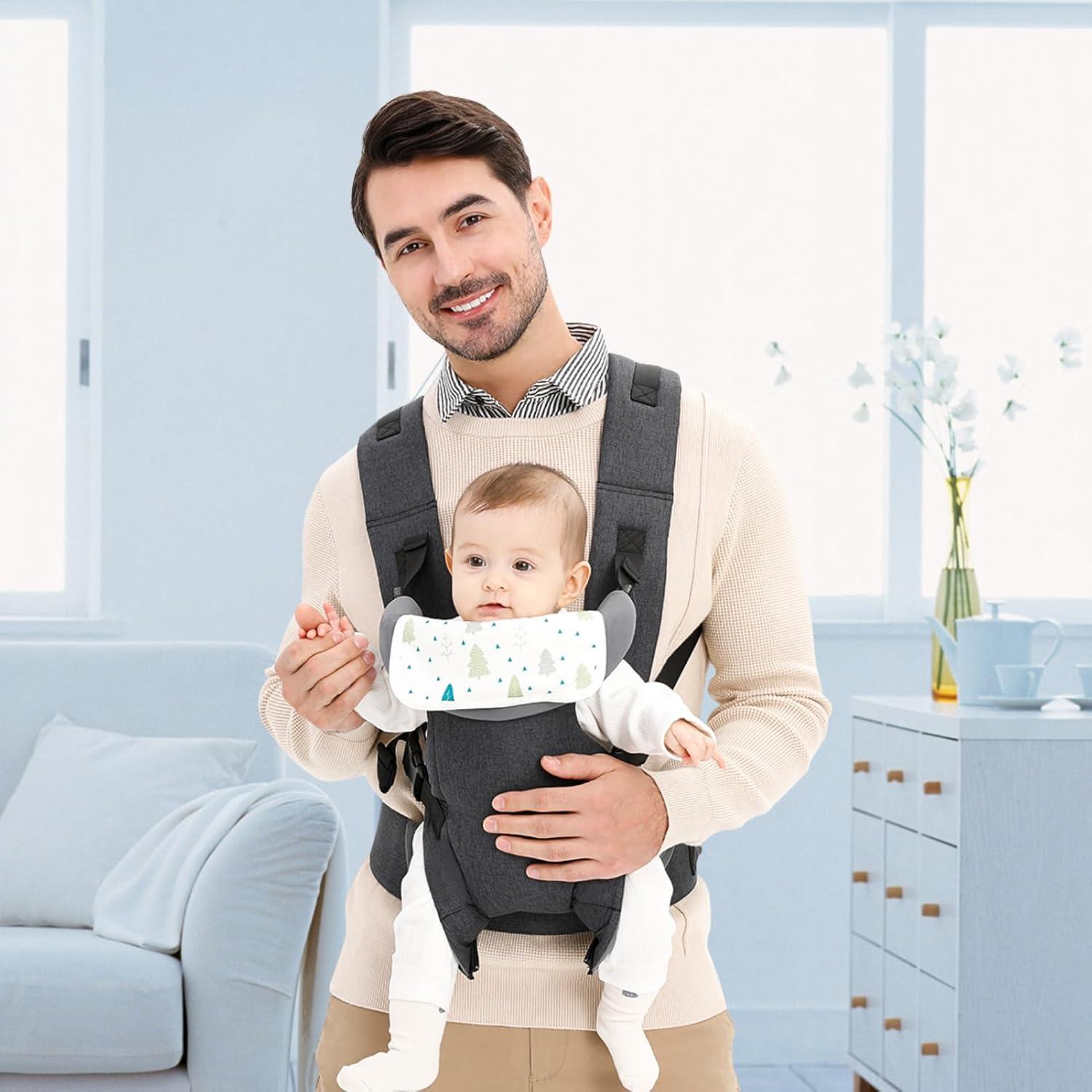 Transportador Ergonómico IULONEE 4-en-1 para Bebés Gris