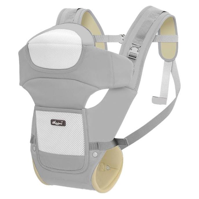 Portabebés Ergonómico Gris 4 en 1 Ajustable para Bebés