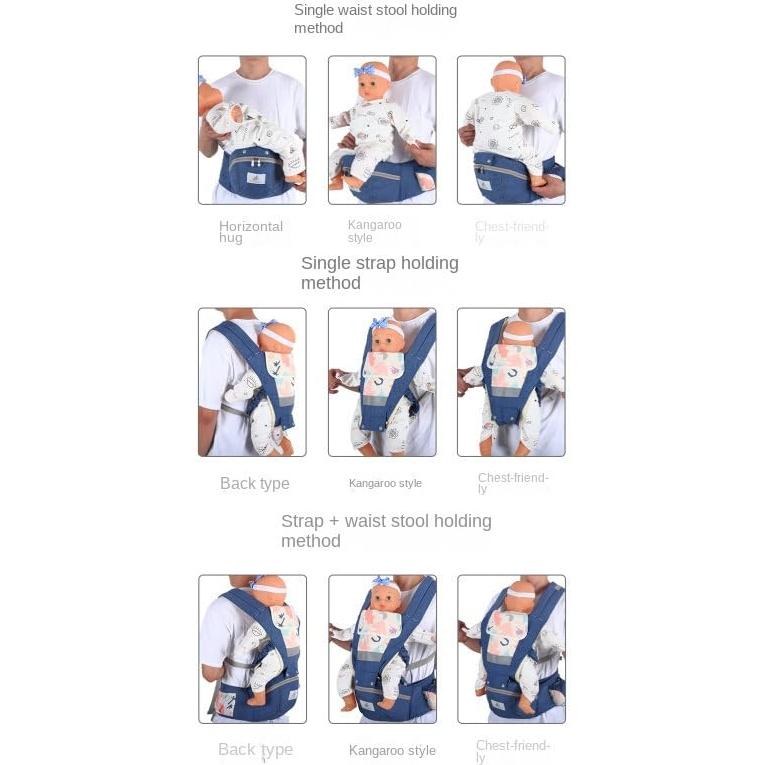 Portabebés 3-en-1 Ergonómico Rosa para Bebés 0-36 Meses