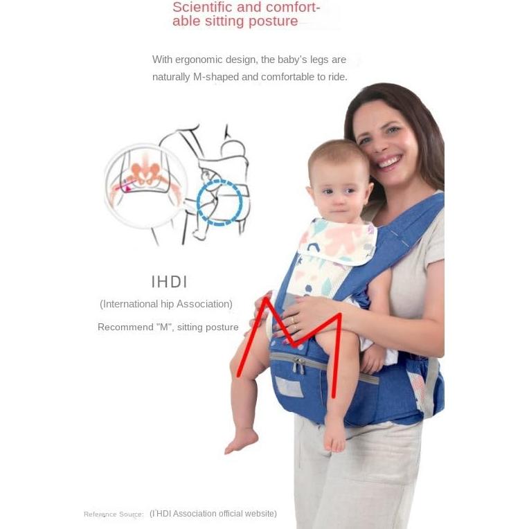 Portabebés 3-en-1 Ergonómico Rosa para Bebés 0-36 Meses