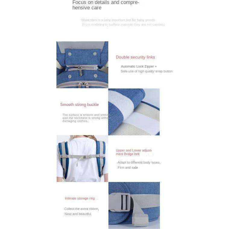 Portabebés 3-en-1 Ergonómico Rosa para Bebés 0-36 Meses