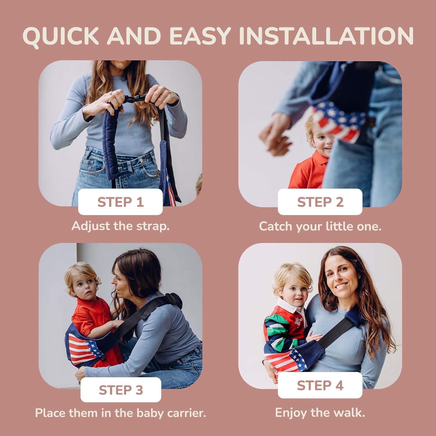 Portabebés Ajustable y Ligero Ergonomico para Niños 0-4 Años