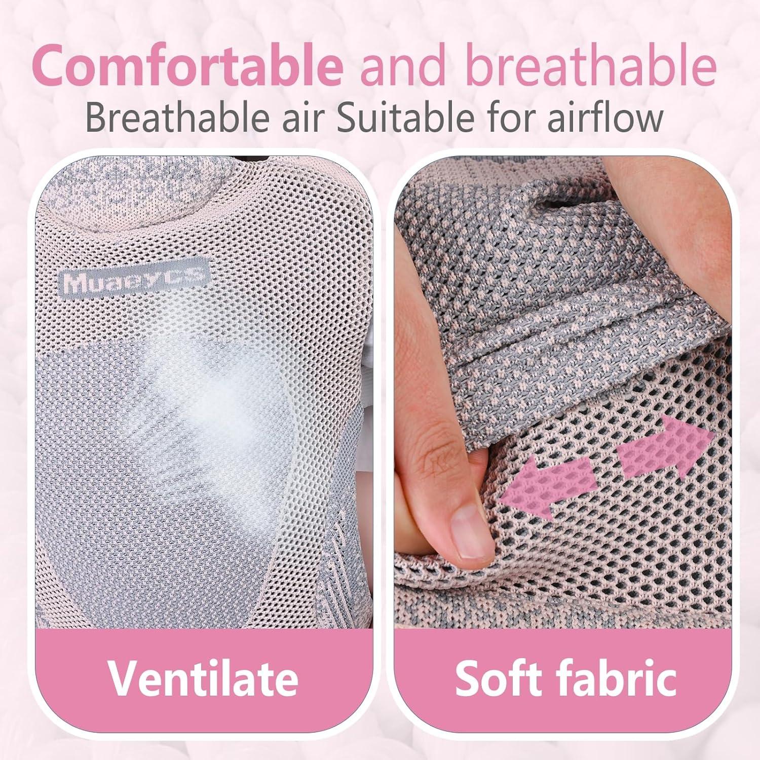 Portabebés ergonómico Rosa Claro para 3.2-15 kg - Algodón