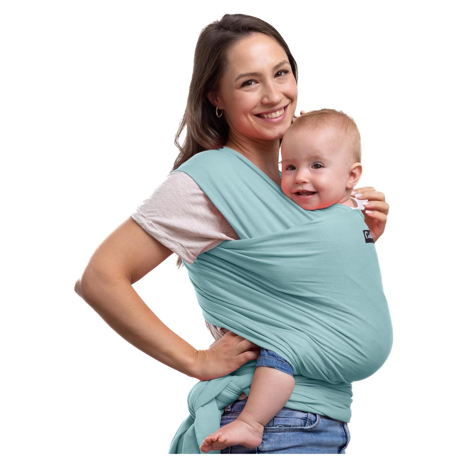 Funda Portabebés Cuddlebug Menta - Sin Manos, 3-16 kg